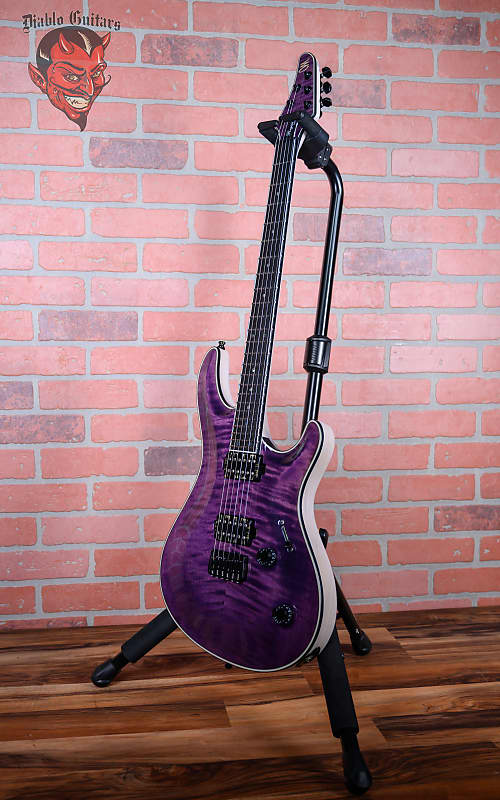 Mayones Regius Core 6 Flame Maple Top Trans Purple 2020 w/OHSC