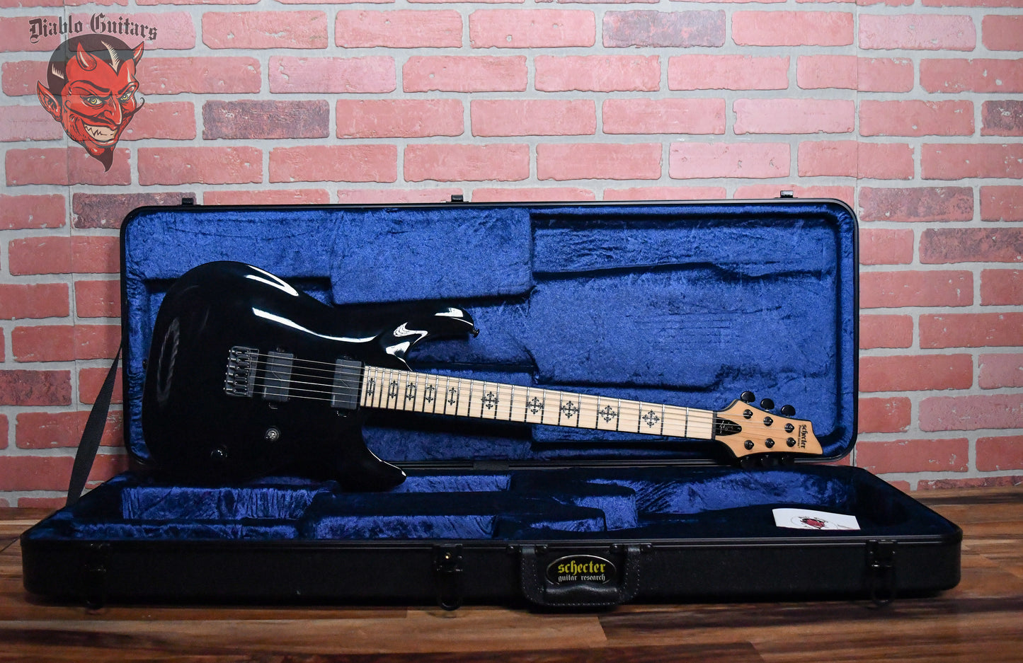 Schecter Jeff Loomis Signature JL-6 Hard Tail Black 2014 w/OHSC (Built For Jeff Loomis)