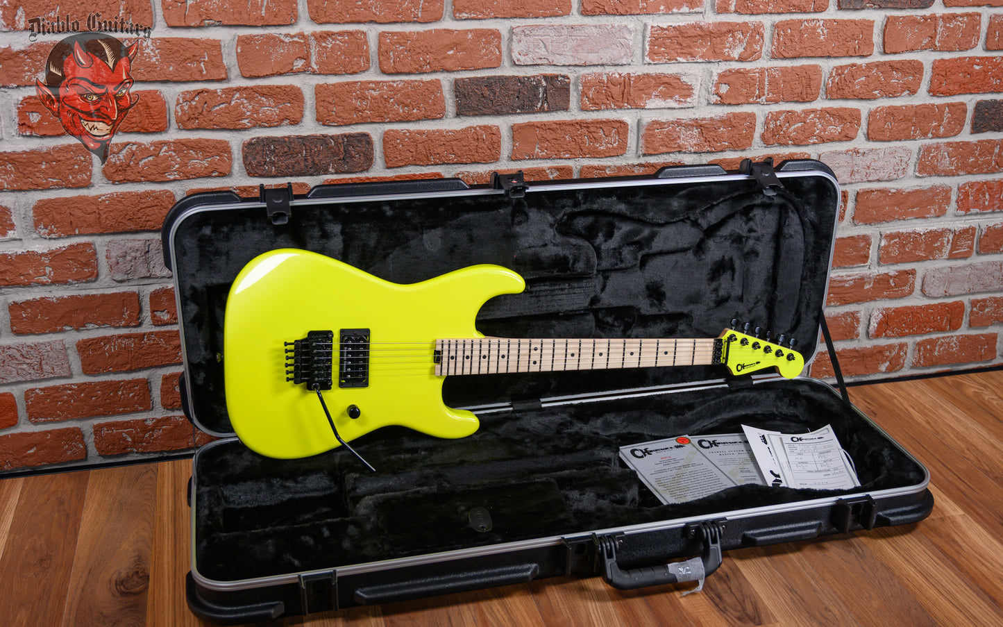 Charvel USA Custom Shop San Dimas Namm Edition #603 Master Built by “Red” Dave Nicholes Neon Pearl Yellow 2025 w/OHSC