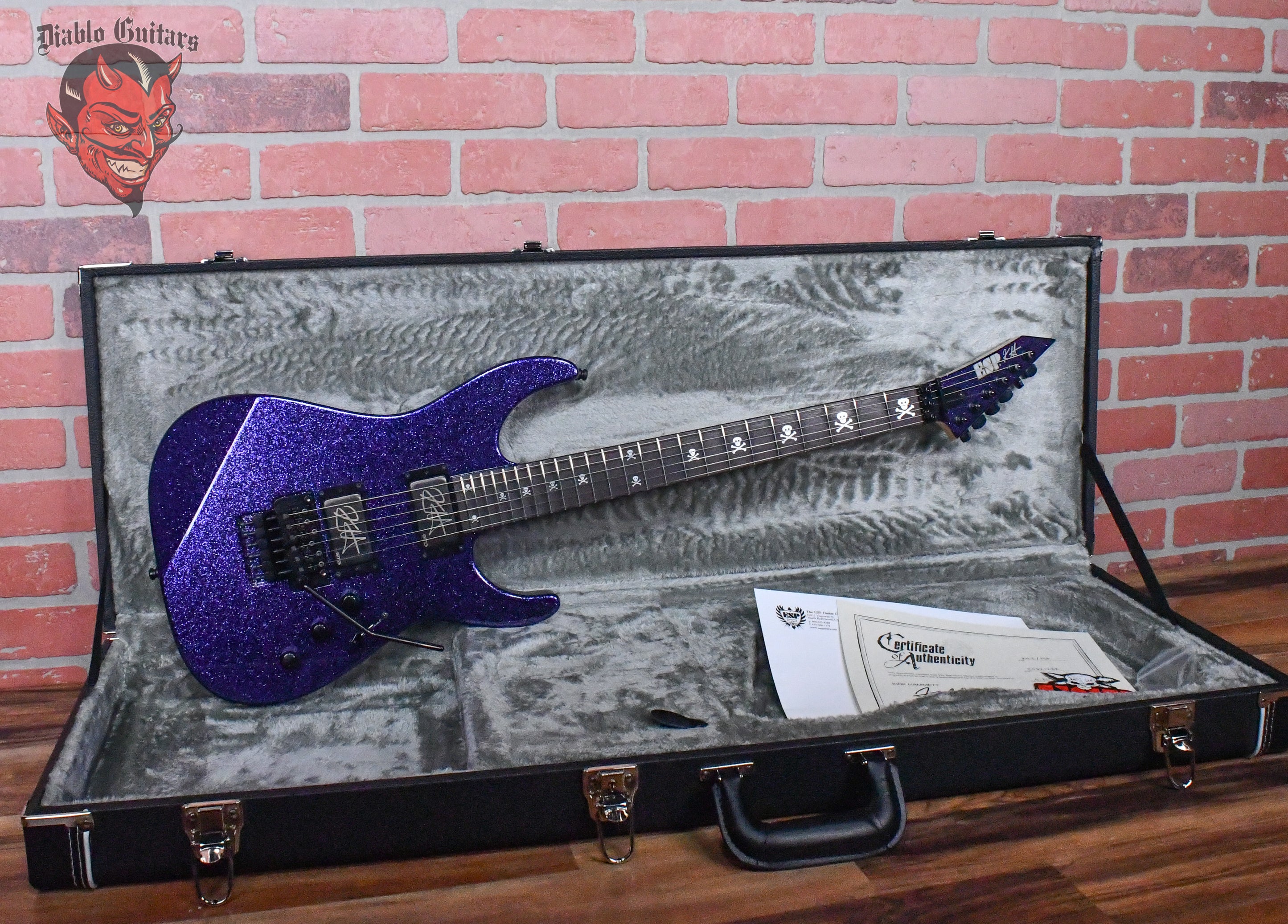 ESP KH-2 Kirk Hammett Signature Purple Sparkle 2024 w/OHSC