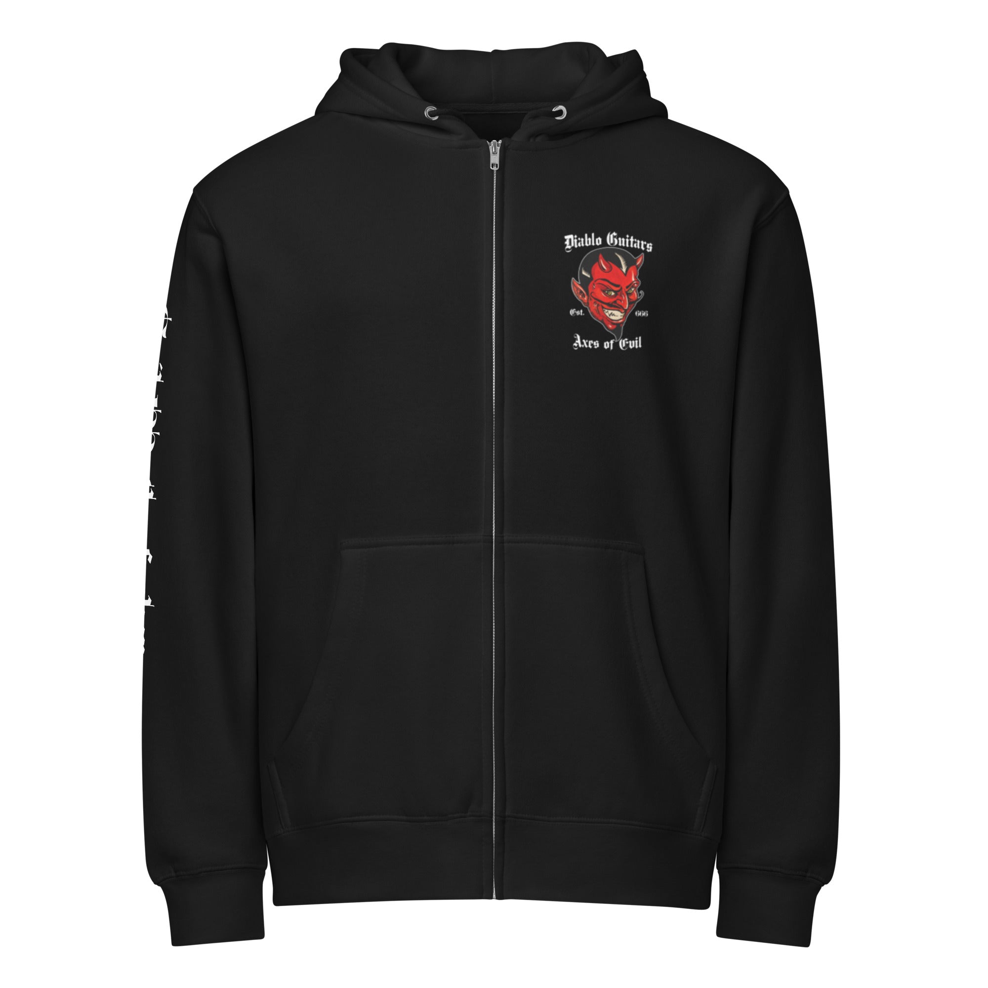 Diablo Guitars Zip-Up Hoodie Axes of Evil 