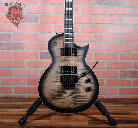 ESP USA Custom Shop Eclipse FR Flame Maple Top See-Thru Black Sunburst Satin 2024 w/OHSC