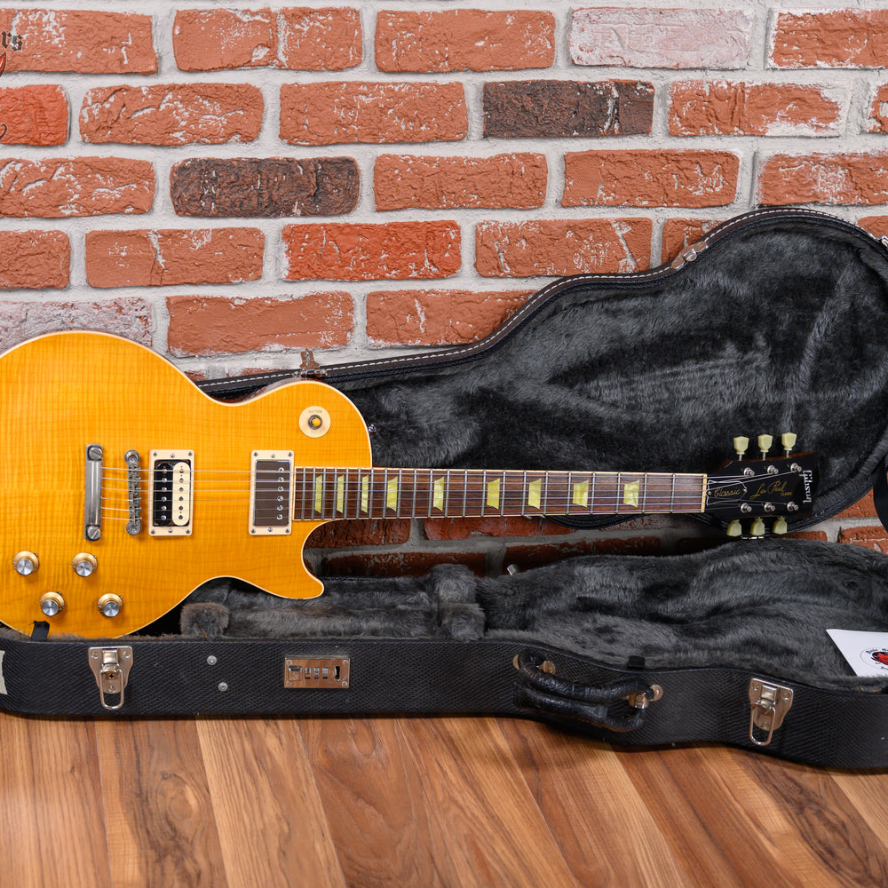 Gibson Les Paul Classic Premium Plus Flame Maple Top Amber 2000 w/OHSC