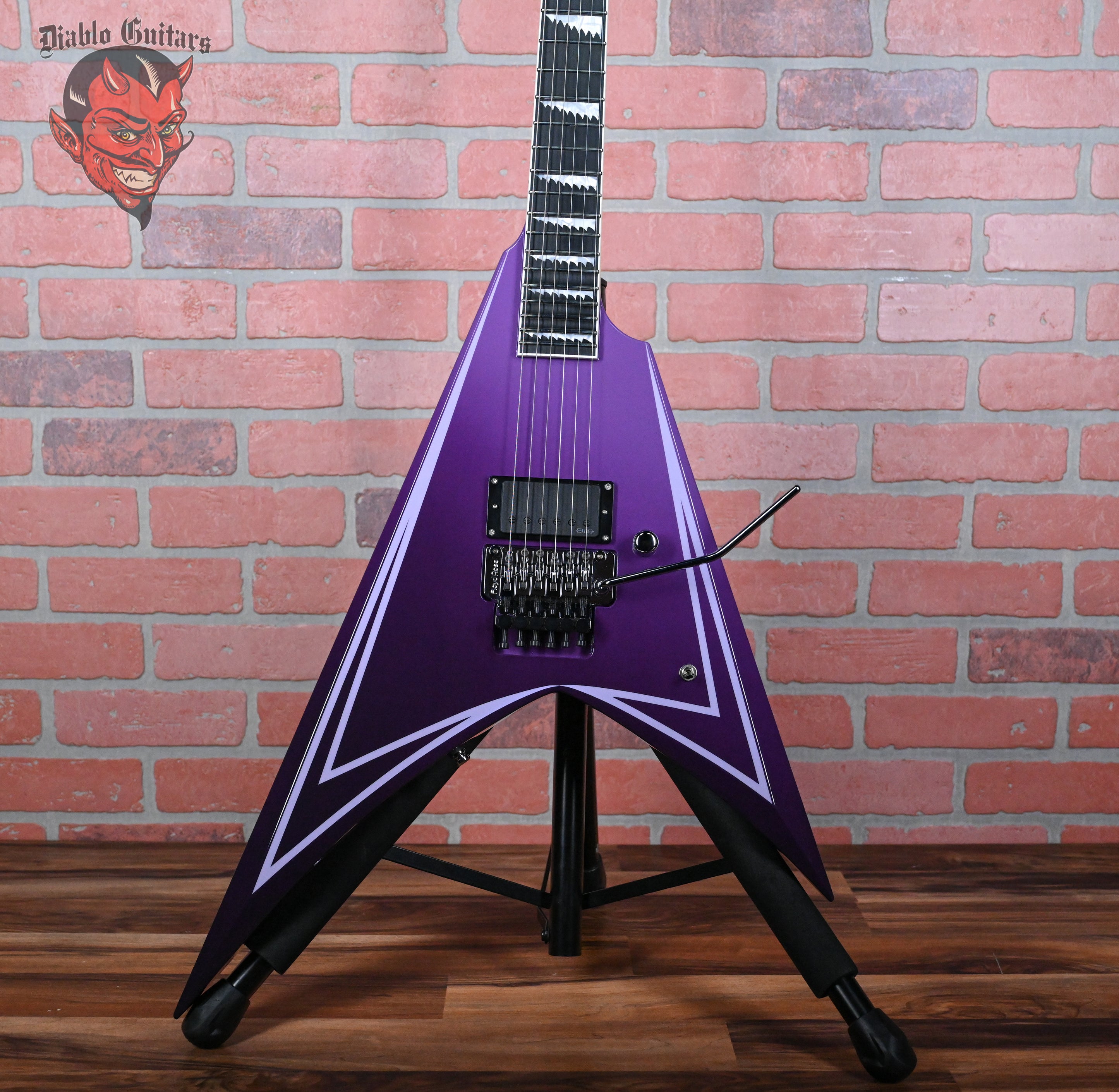 ESP Alexi Laiho Signature Hexed Purple Fade with Pinstripes 2023 w/OHSC