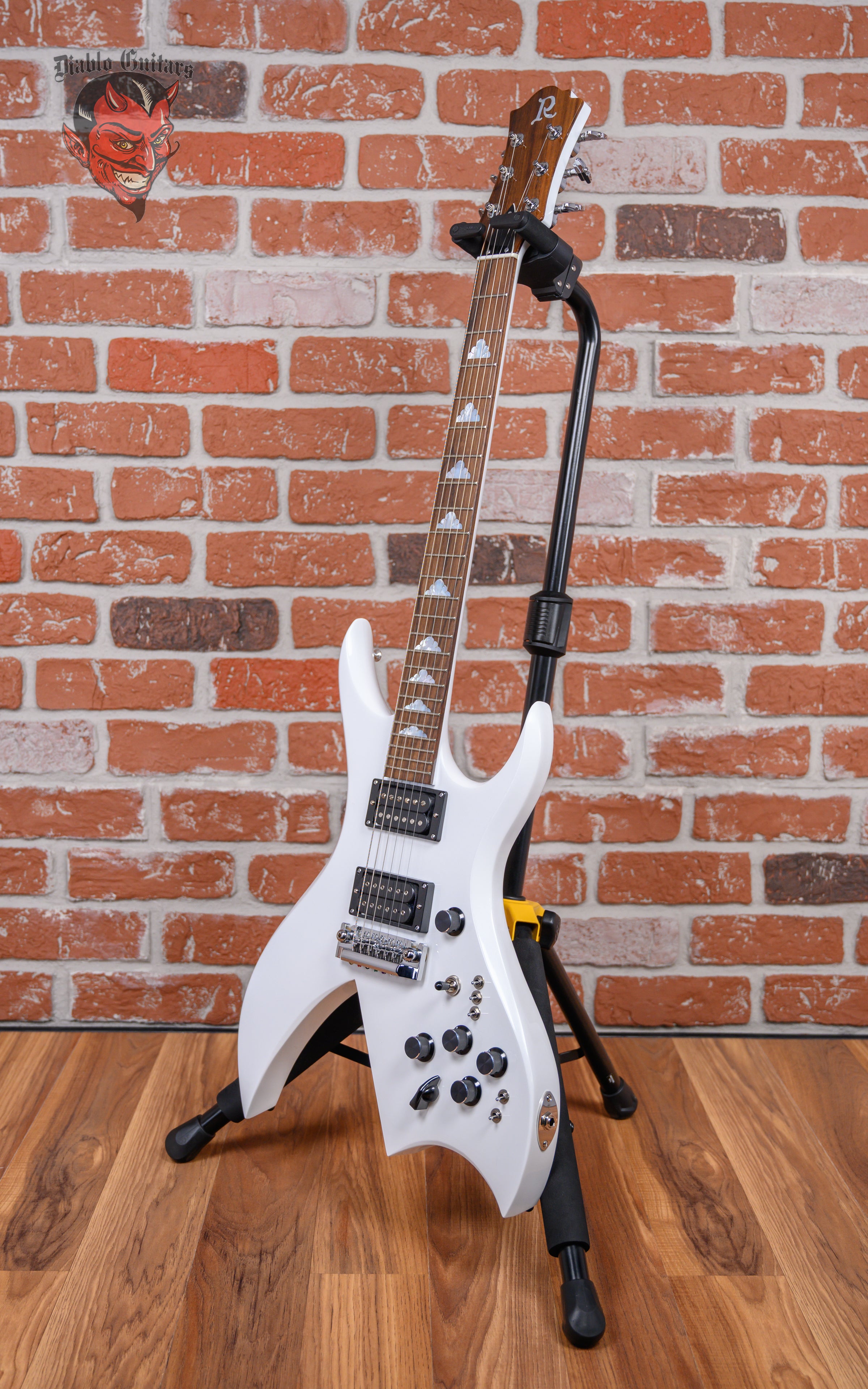 B.C. Rich USA Rich Bich Standard Glitter Rock White Built by Neal