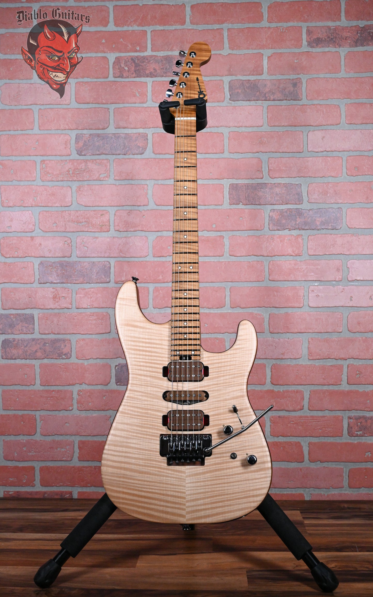 Charvel USA Custom Shop Guthrie Govan Signature HSH Natural Flame Maple Top caramelized Flame Maple Neck 2024 w/OHSC