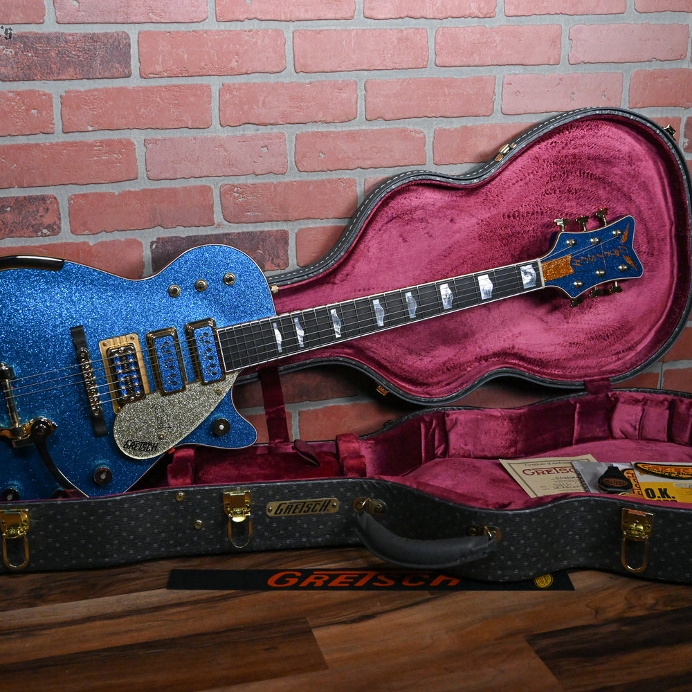 Gretsch USA Custom Shop G6134-CS ‘59 Penguin Master Built by Chad Henrichsen Blue Sparkle NOS 2024 w/OHSC