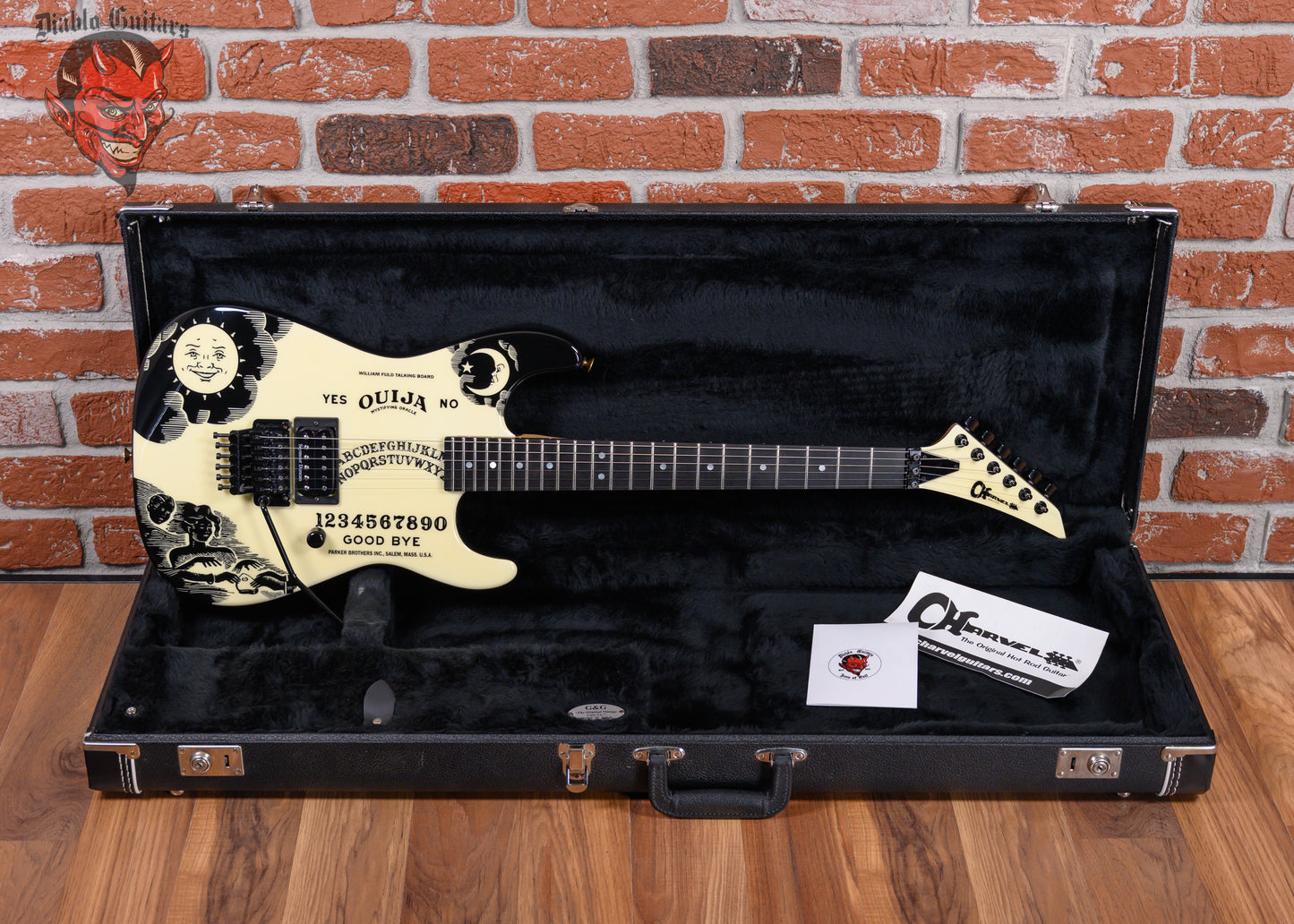 Charvel USA San Dimas 1H Glow-In-The-Dark Ouija by Dan Lawrence 2006 w/OHSC