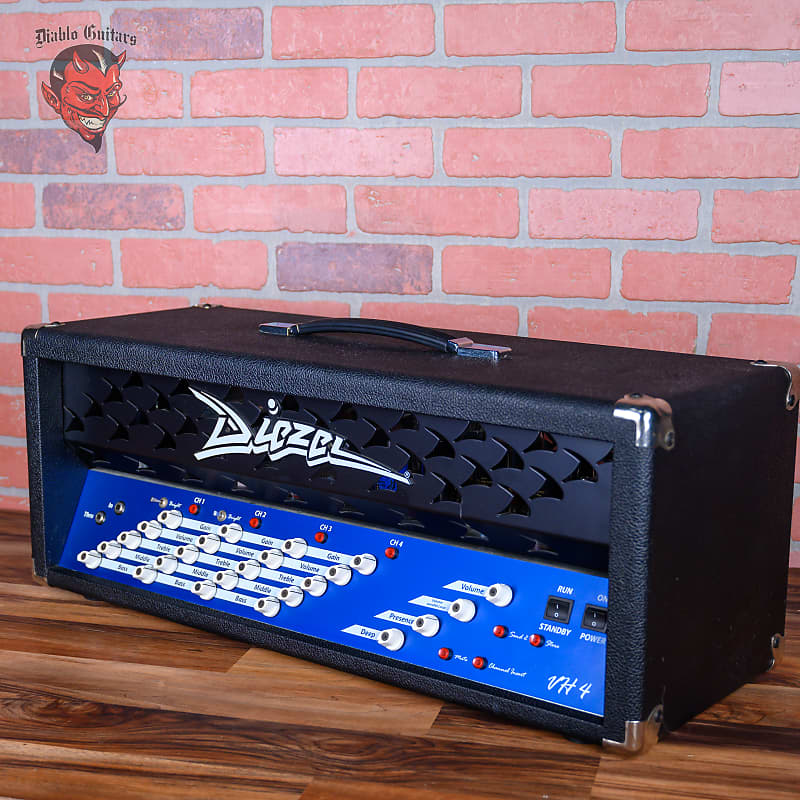 Diezel VH4 4-Channel 100-Watt Guitar Head 2011 Blue Panel Black Tolex Blueface Reissue - Adam Jones