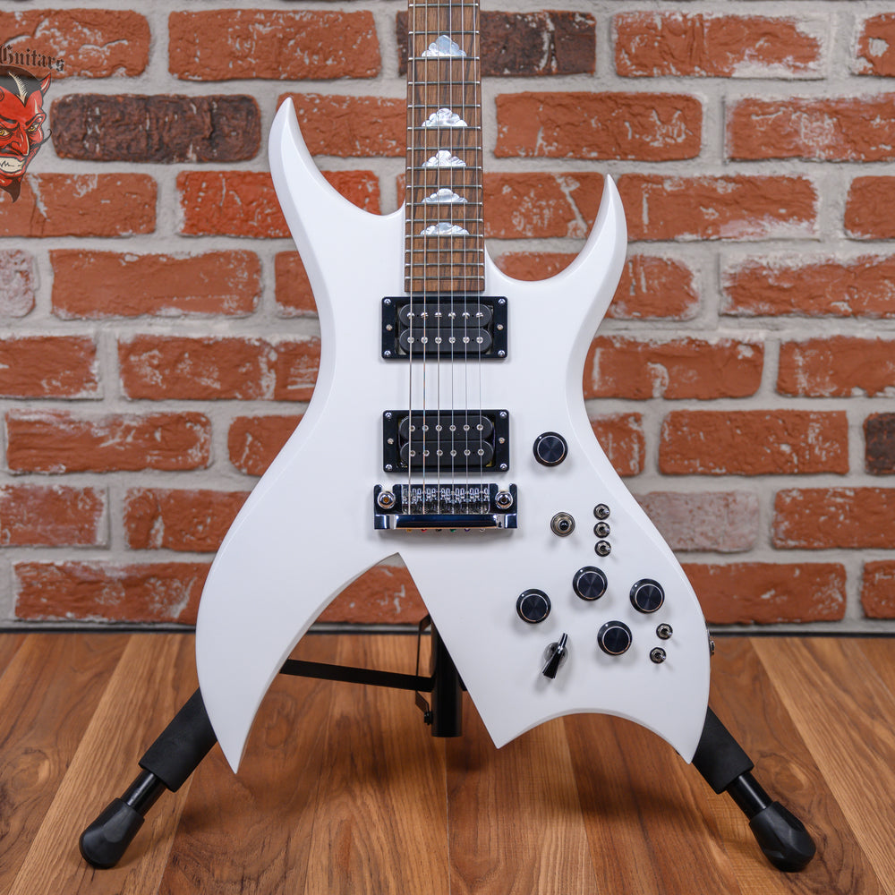 B.C. Rich USA Rich Bich Standard Glitter Rock White Built by Neal Moser in 2023 w/OHSC