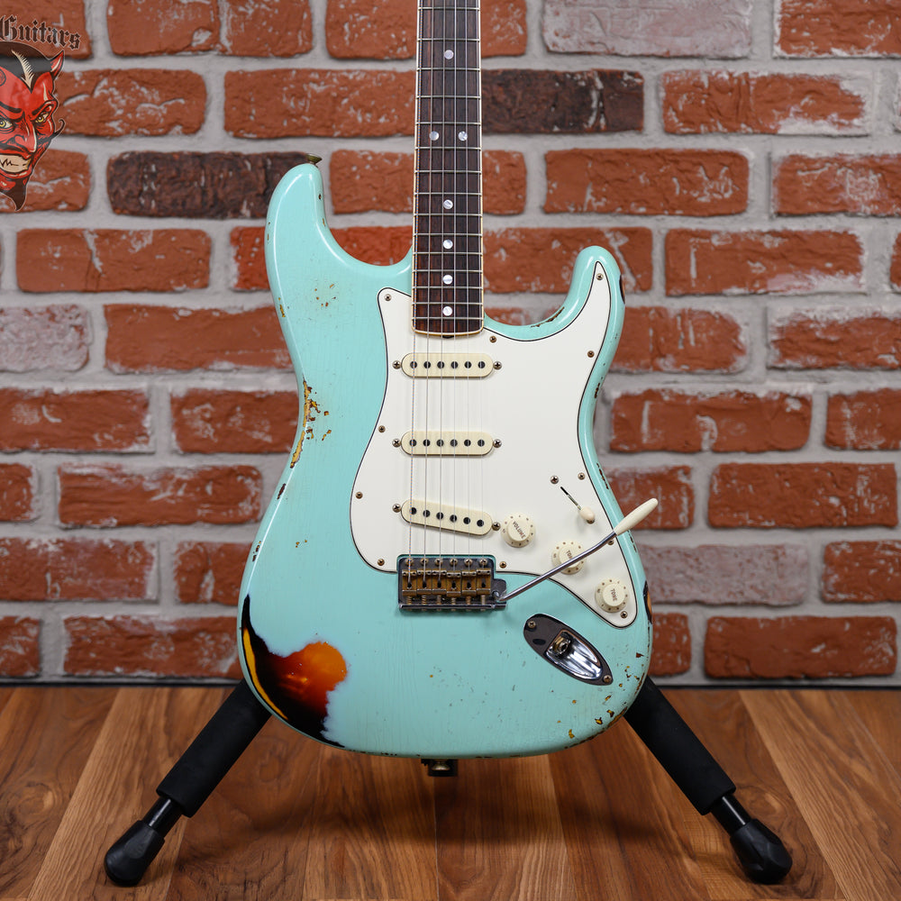 Fender Custom Shop LTD ‘67 Stratocaster Relic Aged Surf Green Over 3-Color Sunburst 2022 w/OHSC