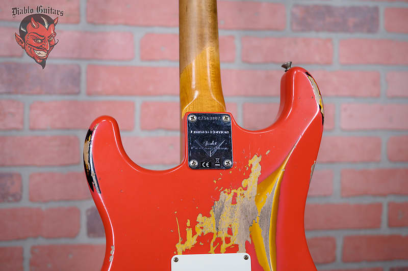 
                      
                        Fender Custom Shop S21 Event Limited Edition ‘62 Strat Aged Fiesta Red over Sunburst Relic 2022 w/OHSC
                      
                    