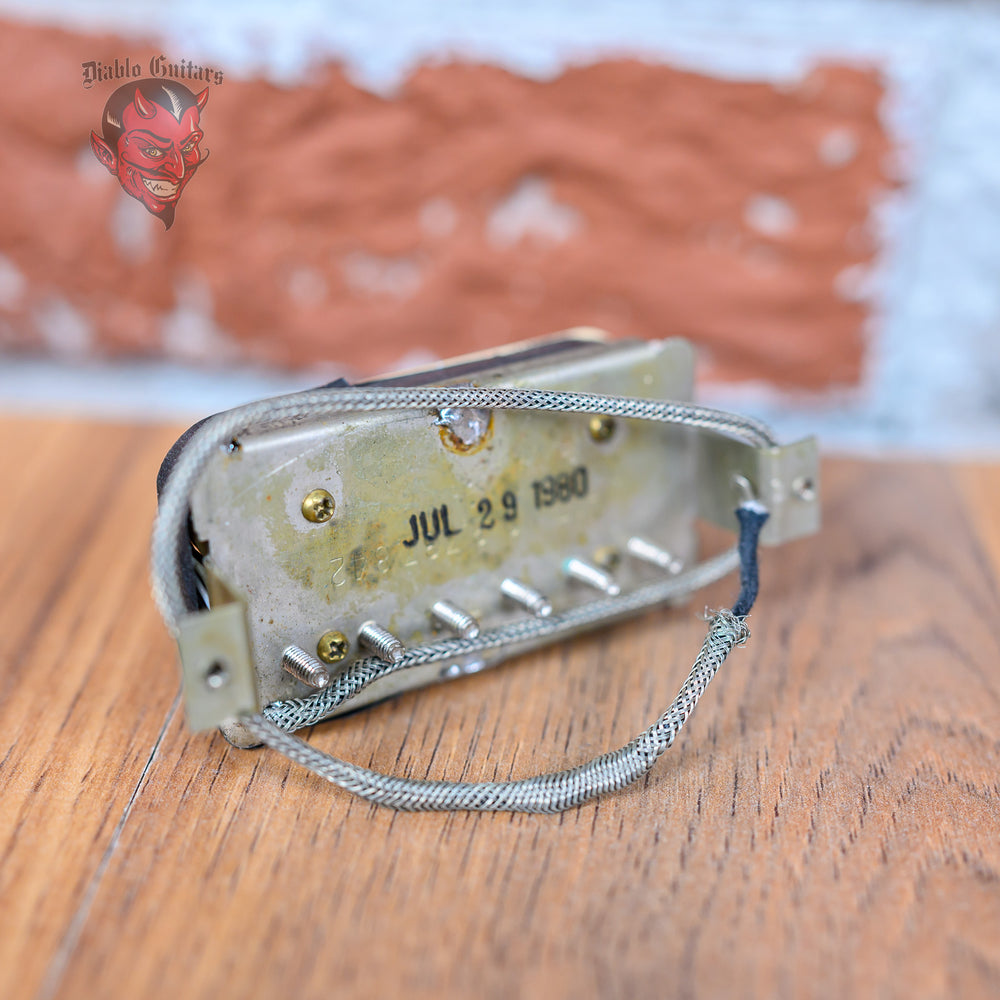 
                      
                        Gibson 1980 Zebra Humbucker T-Top Patent Stamped
                      
                    