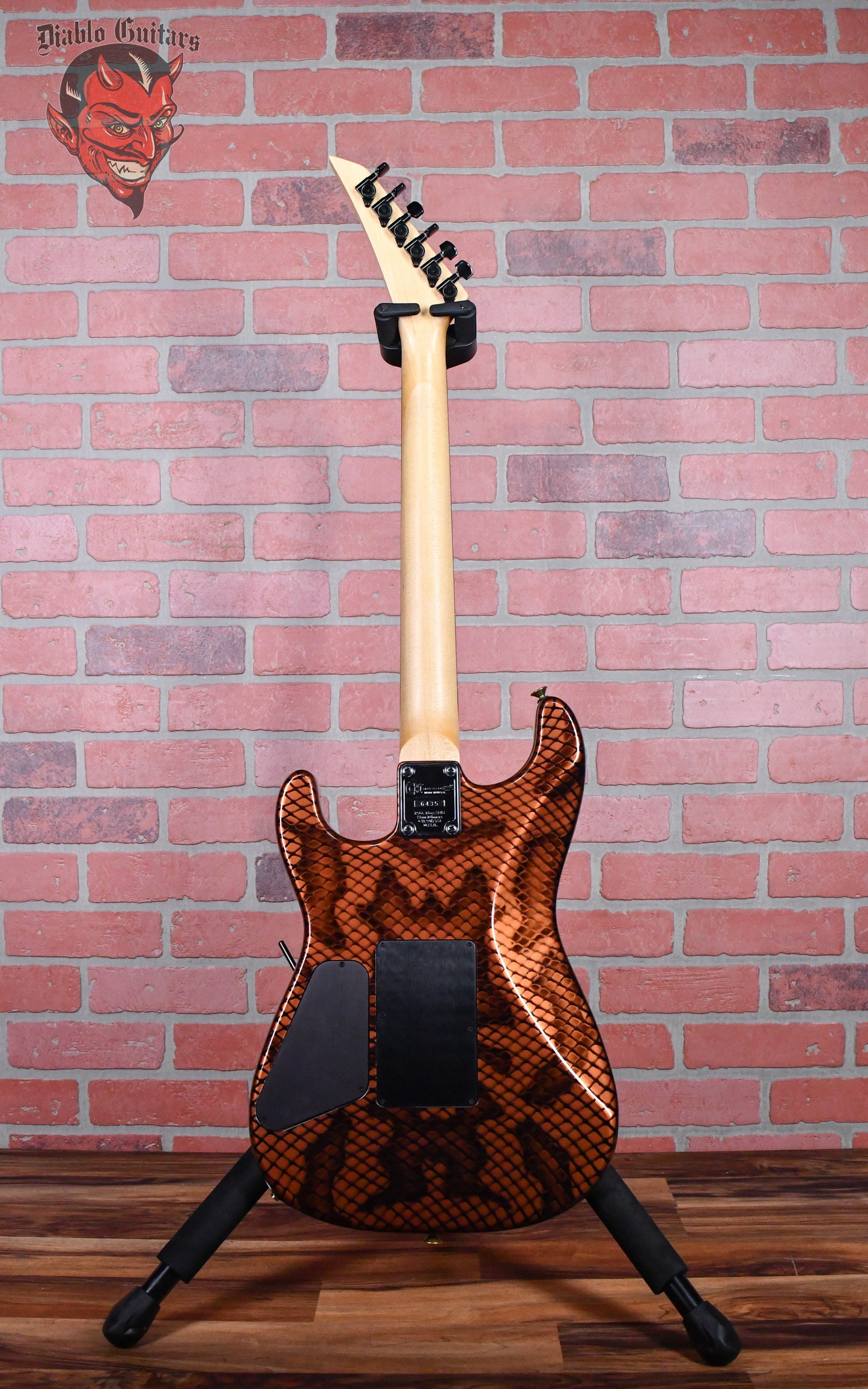 Charvel USA Limited Edition Dan Lawrence Copperhead San Dimas Reissue Snake Skin Graphic 2005 w/OHSC