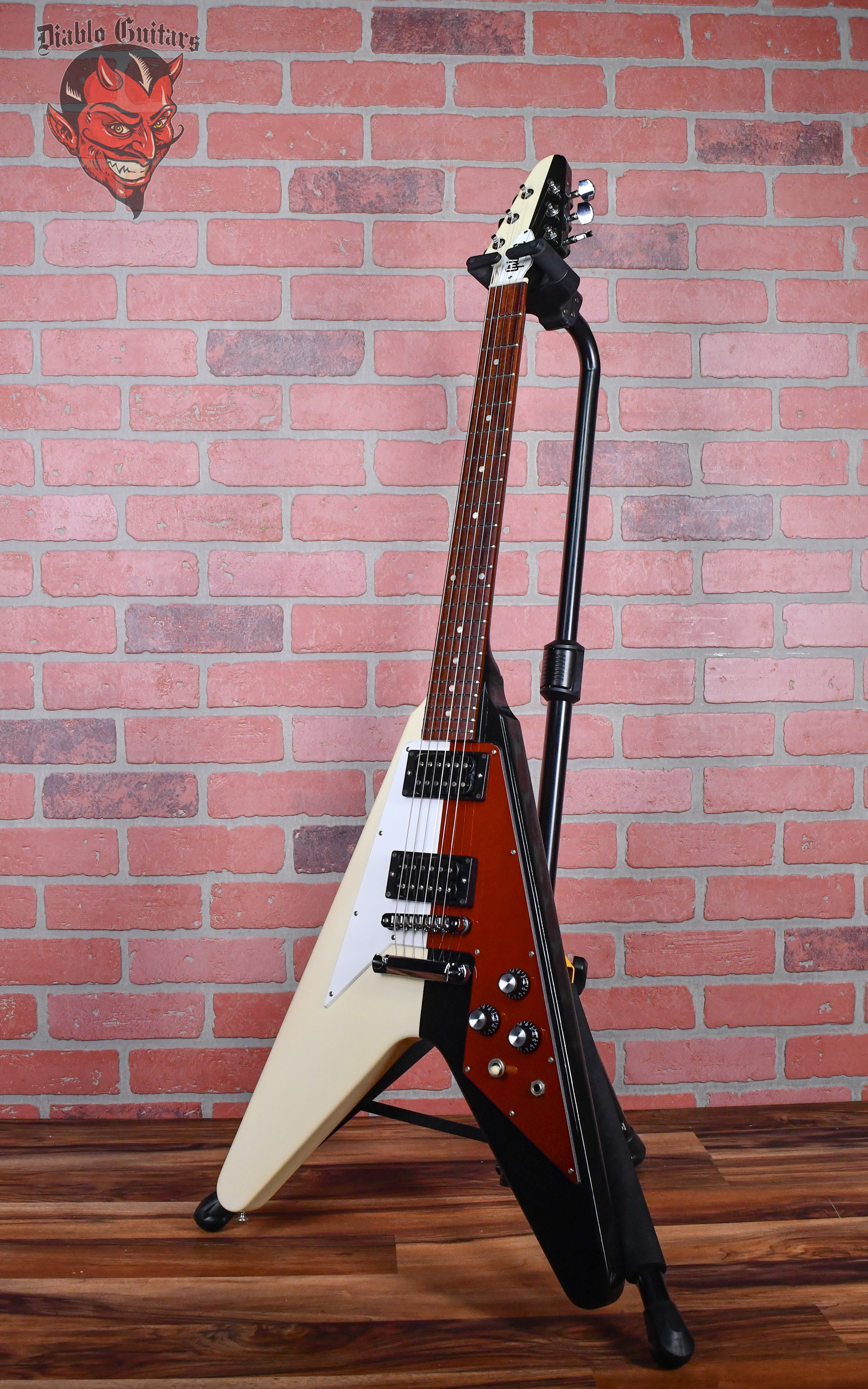 Gibson Rudolf Schenker Flying V Ebony/Classic White 2013 w/OHSC