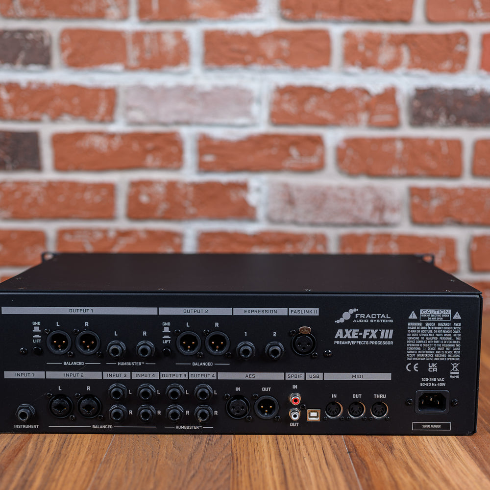
                      
                        Fractal Audio Axe-FX III Mark II Turbo Preamp / Processor with FC-12 Controller 2024 Black
                      
                    