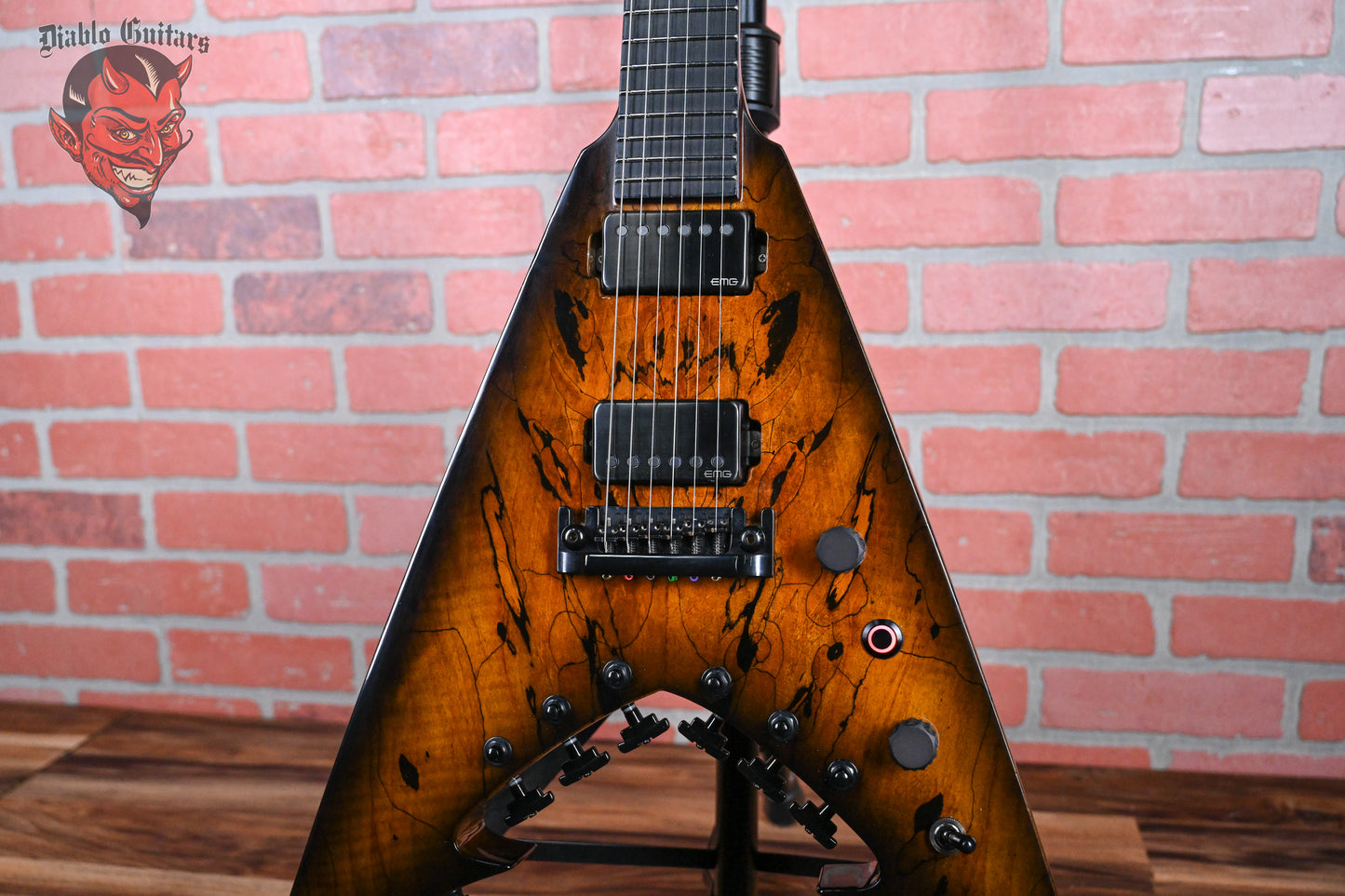 Bernie Rico Jr USA Custom Shop Vixen Spalted Maple Top Dark Burst Mid 2000s w/SKB TSA Hardshell Case