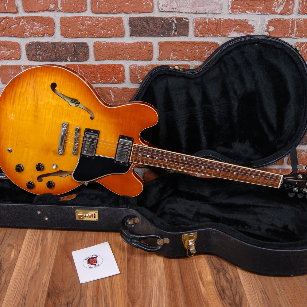 Gibson Memphis ES-335 Dot 1-Piece Figured Maple Top Light Burst 2002 w/OHSC