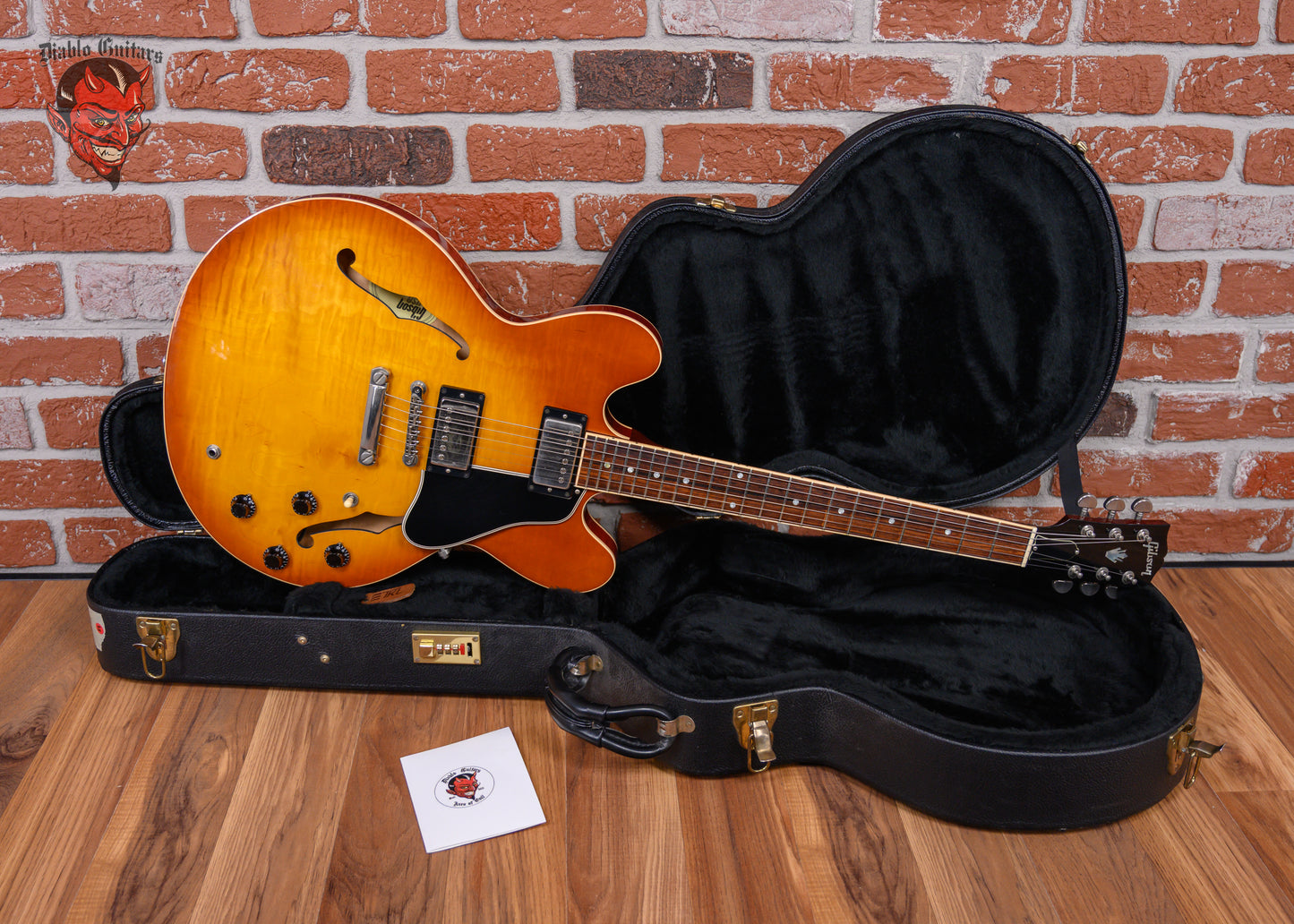 Gibson Memphis ES-335 Dot 1-Piece Figured Maple Top Light Burst 2002 w/OHSC