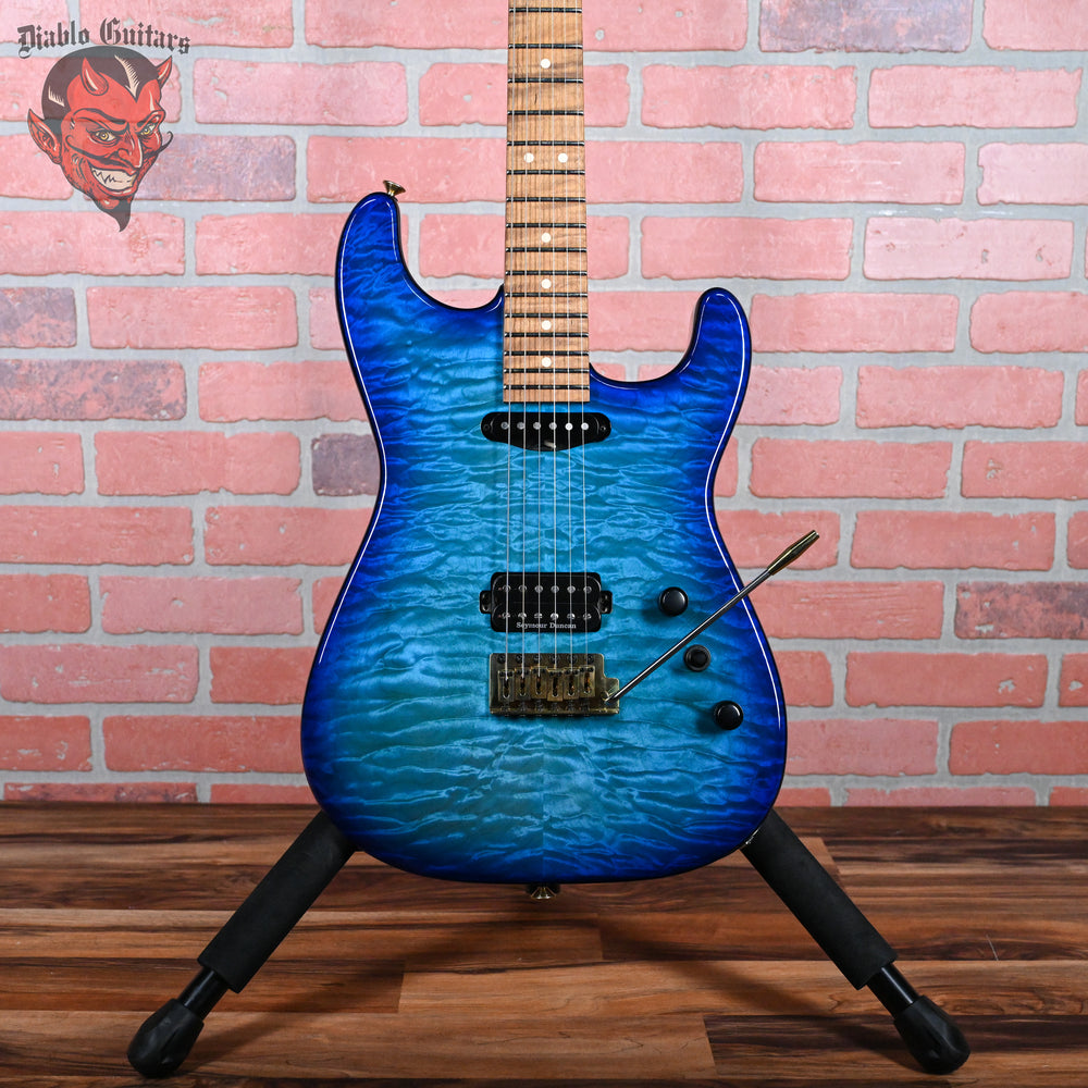 Charvel USA Custom Shop Special Edition San Dimas HS CT QMT Roasted Quilt Maple Top Chlorine Burst 2024 w/OHSC