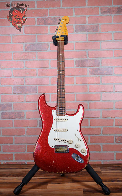 Fender Custom Shop West L.A. Music 40th Anniversary Stratocaster Red Sparkle Relic 2008 w/OHSC