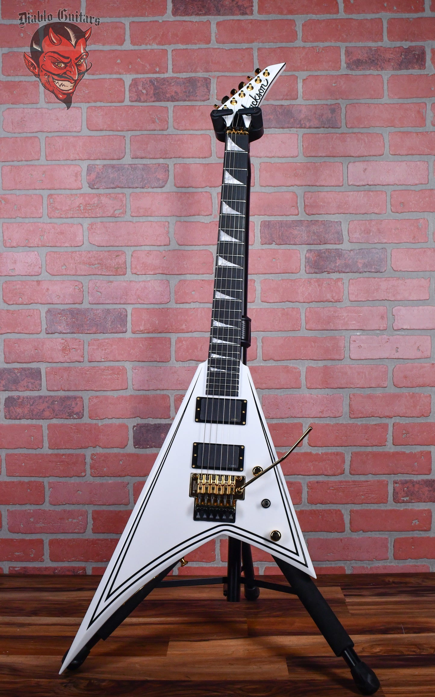 Jackson MJ Series Rhoads RR24MG White with Black Pinstripes 2024 Japan w/OSSC