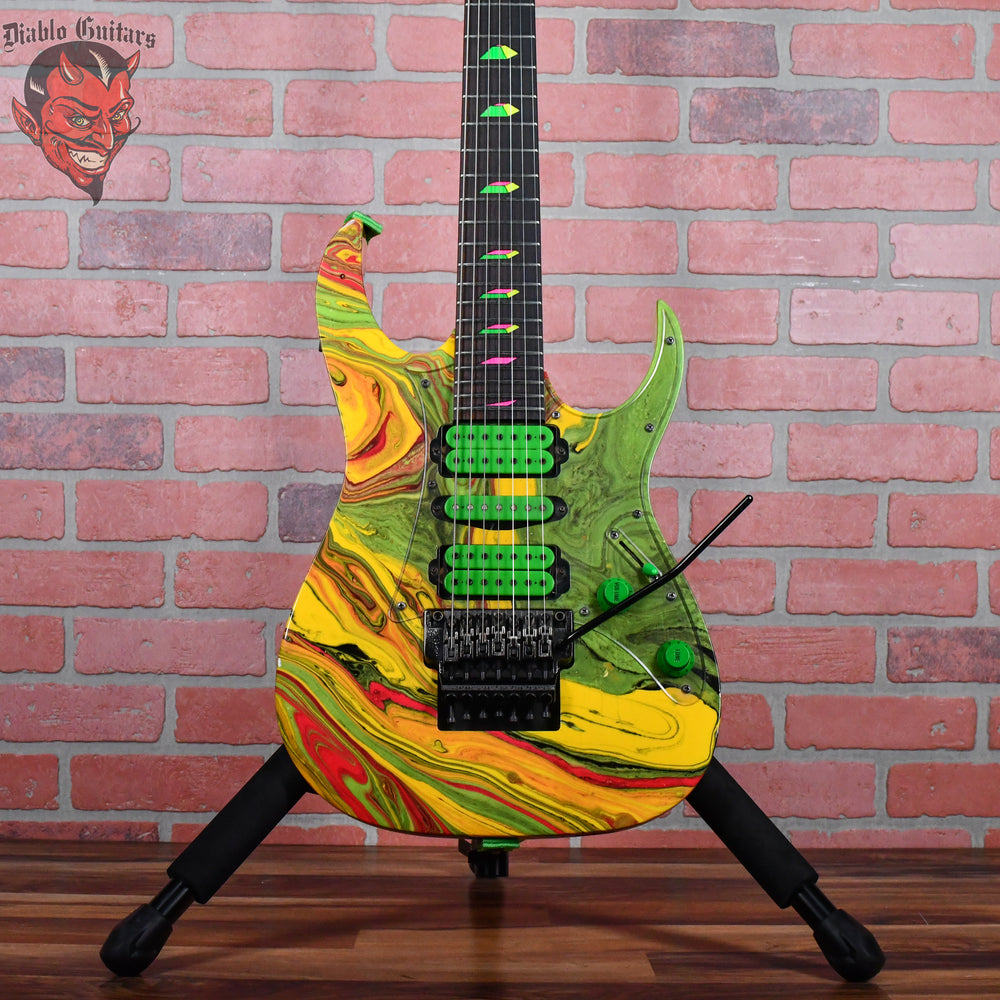 Ibanez UV77-MC Steve Vai Signature Universe MKR Multi-Color Japan 1990 w/OHSC