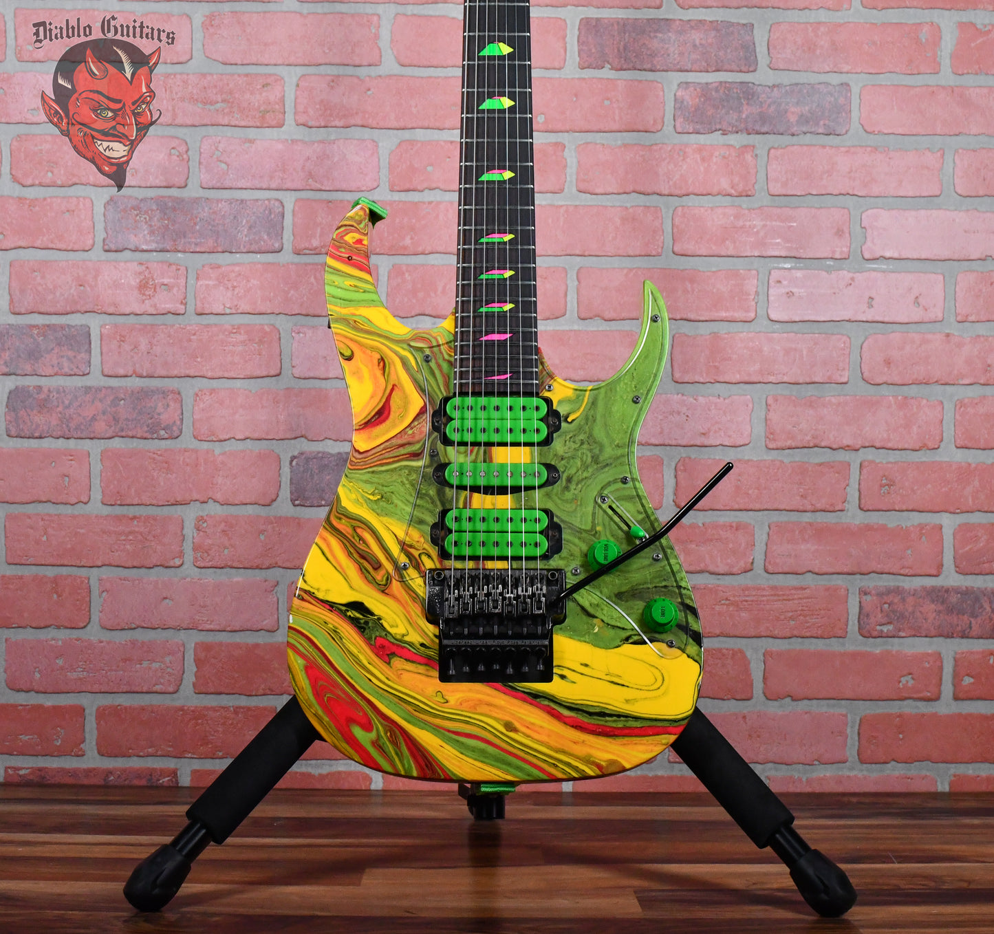 Ibanez UV77-MC Steve Vai Signature Universe MKR Multi-Color Japan 1990 w/OHSC