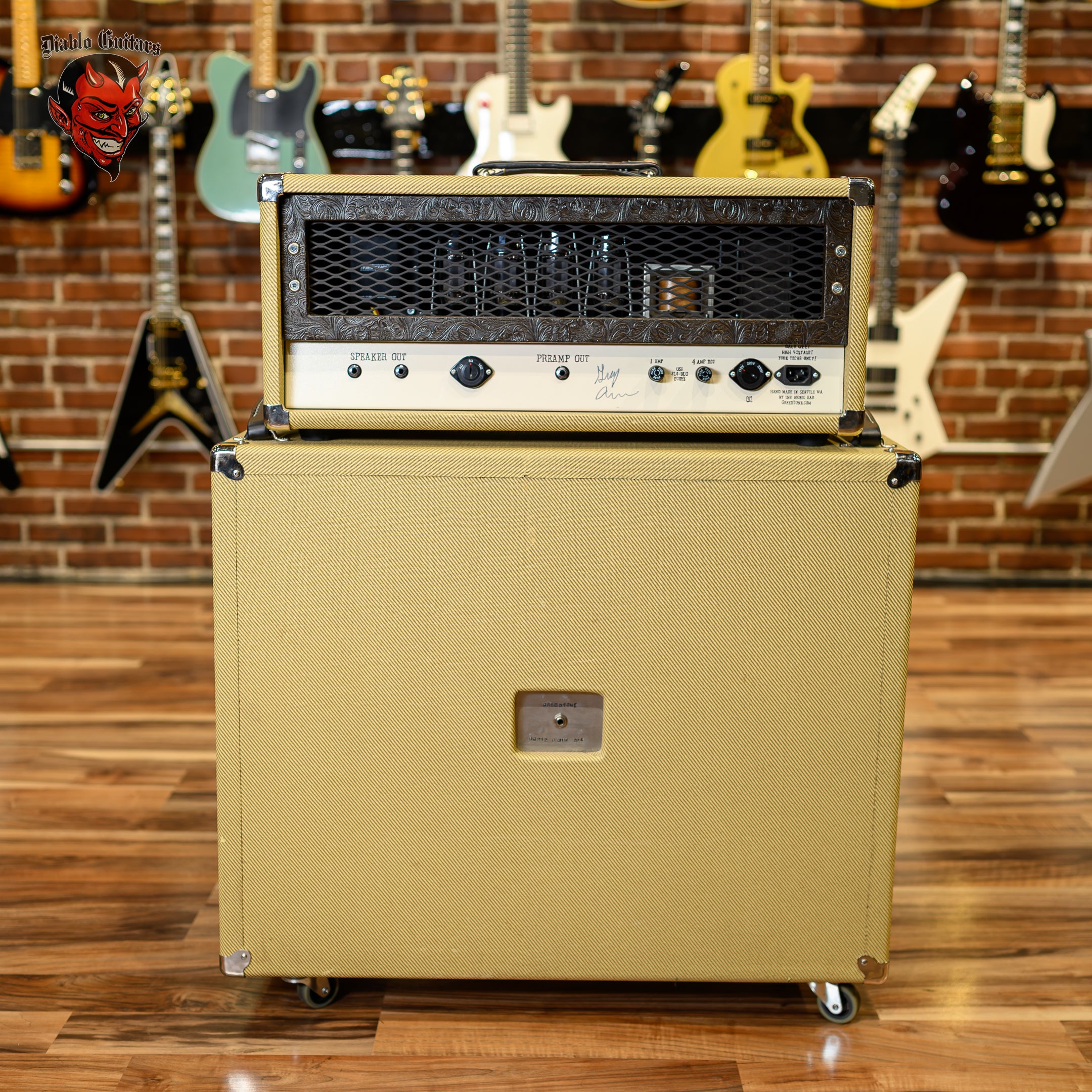 Greedtone JHI-100 100W Amp Head and Matching 2 x 12
