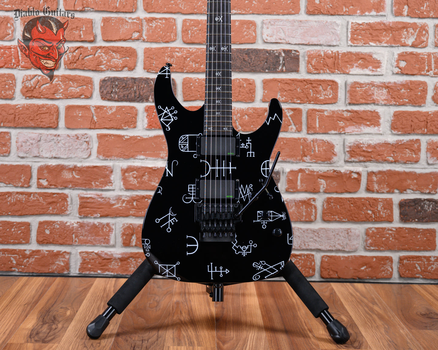 ESP LTD KH Demonology Kirk Hammett Signature Black with Graphic 2022 w/OHSC