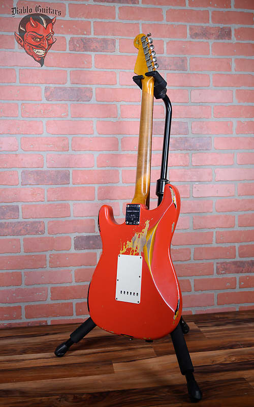 
                      
                        Fender Custom Shop S21 Event Limited Edition ‘62 Strat Aged Fiesta Red over Sunburst Relic 2022 w/OHSC
                      
                    