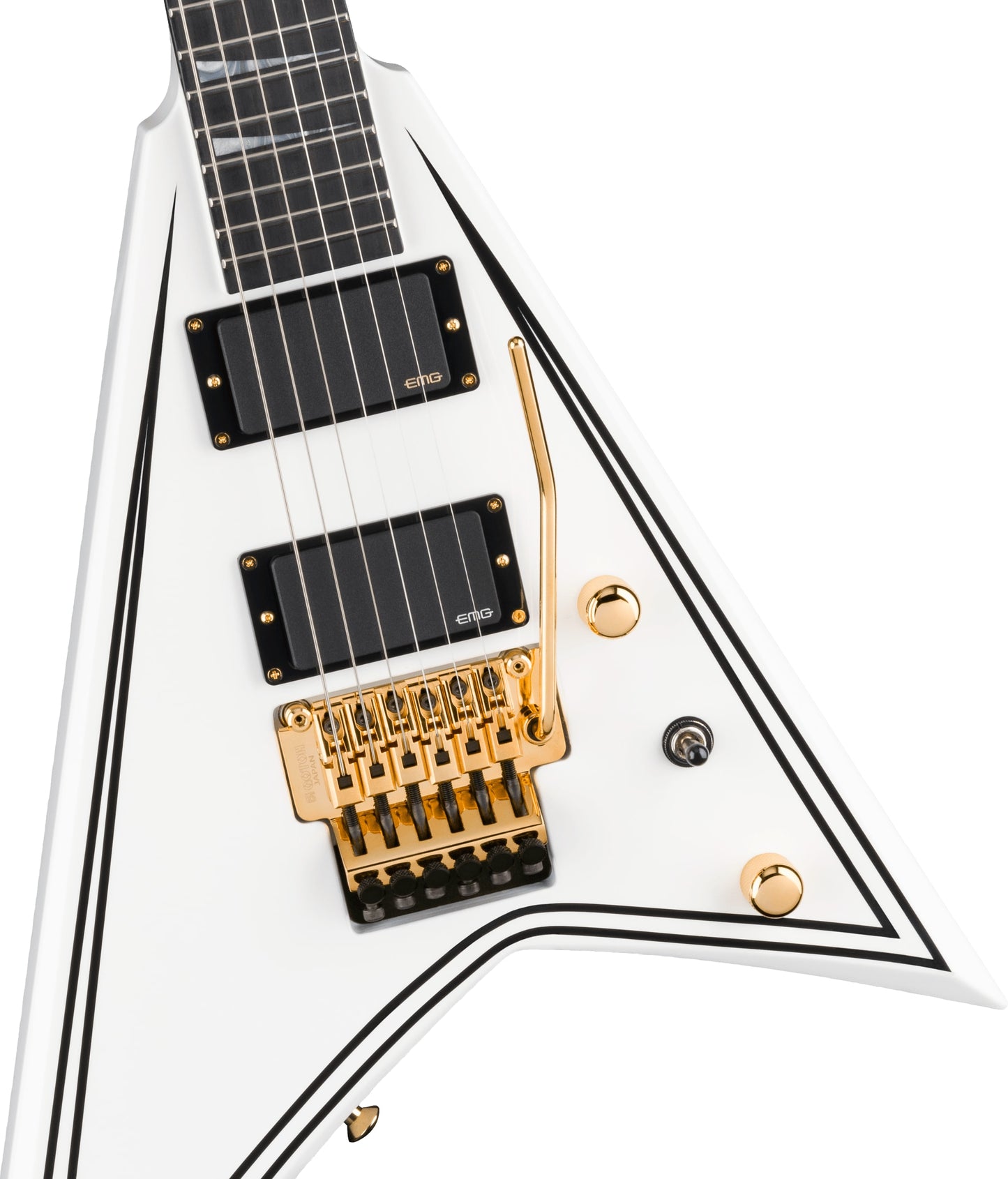 Jackson MJ Series Rhoads RR24MG White with Black Pinstripes 2024 Japan w/OSSC