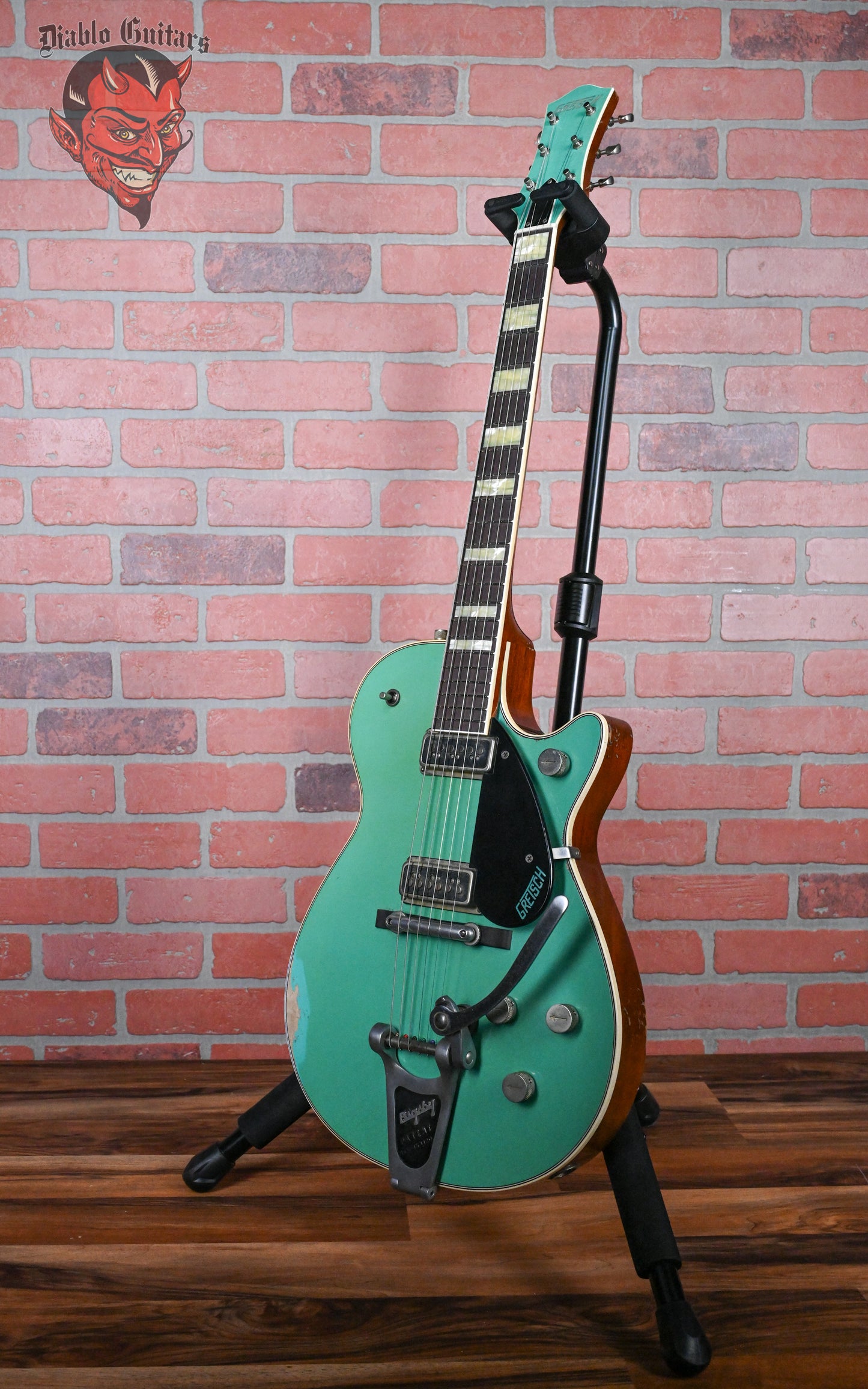 Gretsch USA Custom Shop G6128-55 ‘55 Duo Jet Master Built by Gonzalo Madrigal Surf Green Heavy Relic 2024 w/OHSC