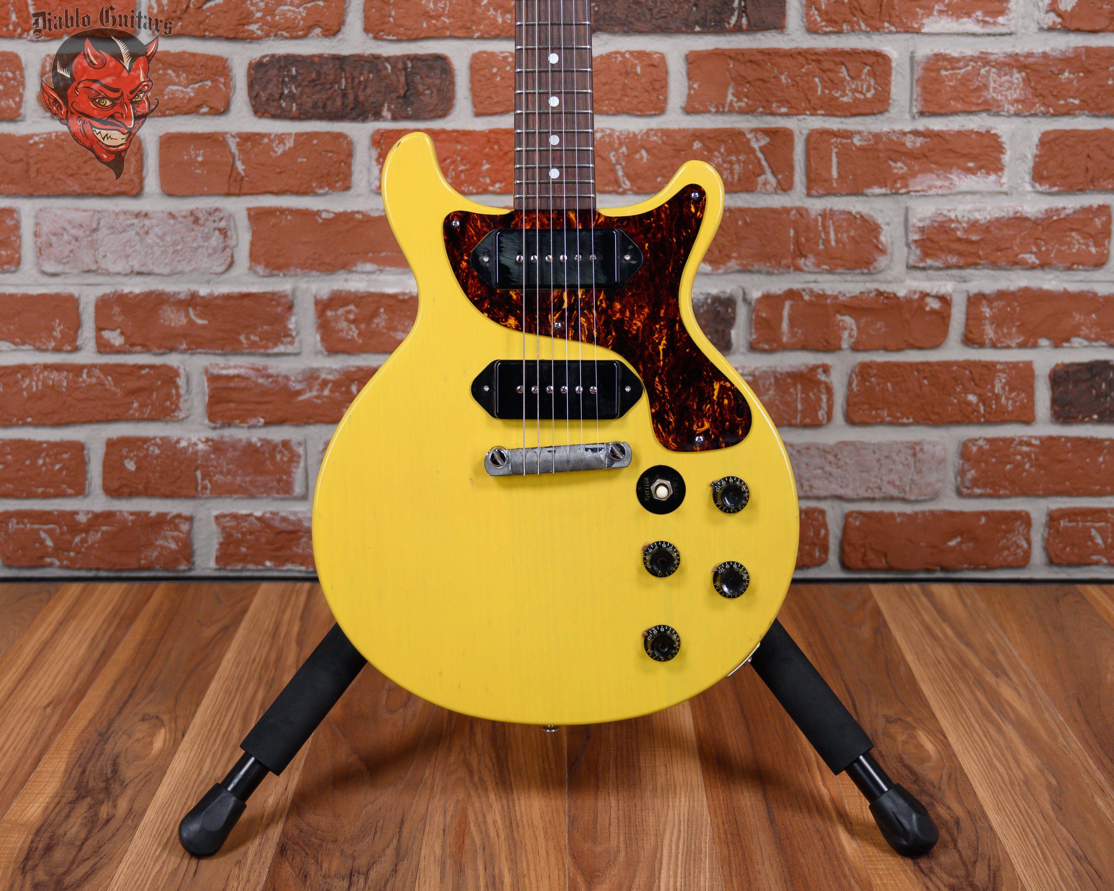 1980s Burny (Japan) RTV-55 Doublecut Les Paul Jr-Style