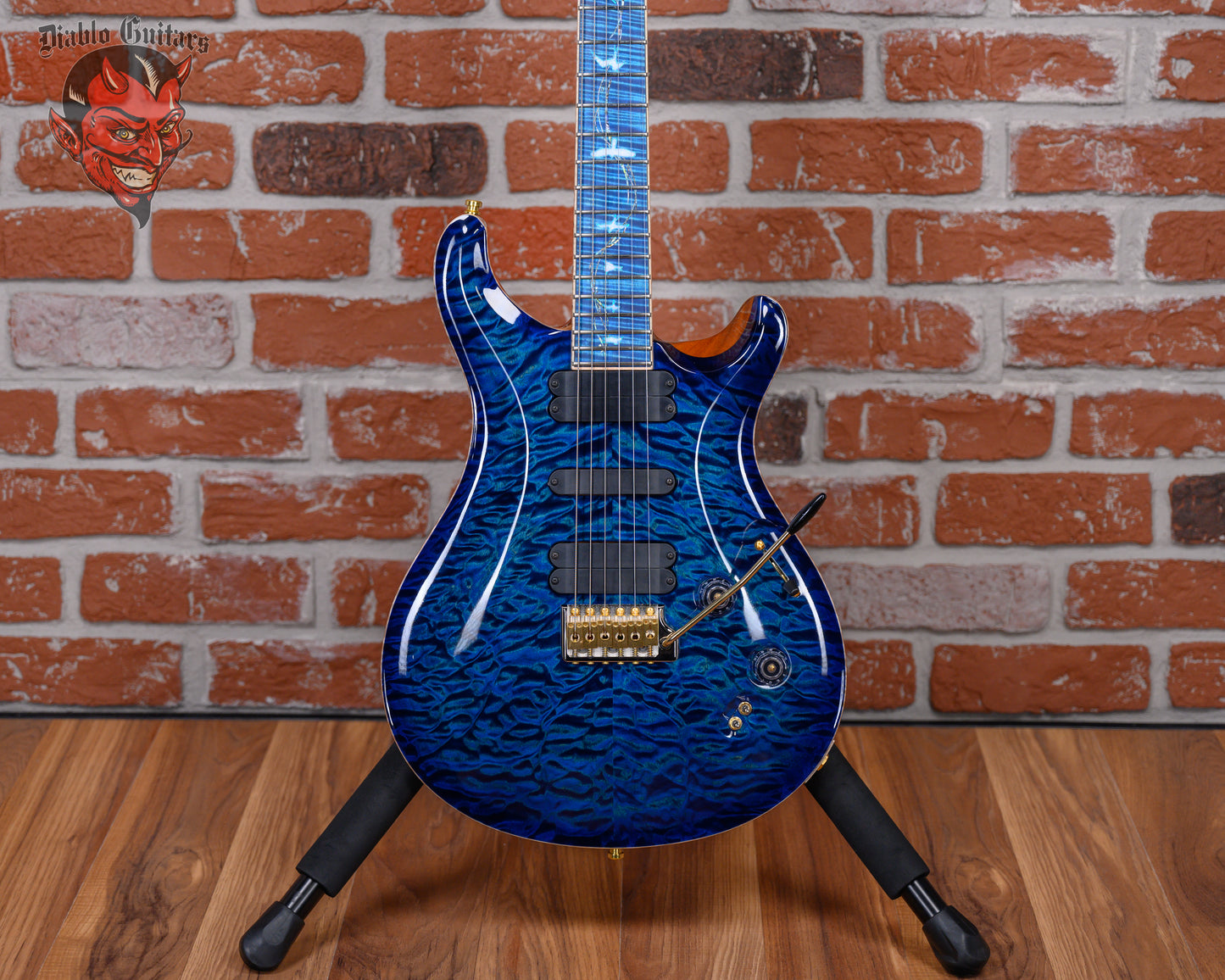 PRS Private Stock #10196 509 Quilt Maple Top Aquamarine Smoke Burst 2023 w/OHSC