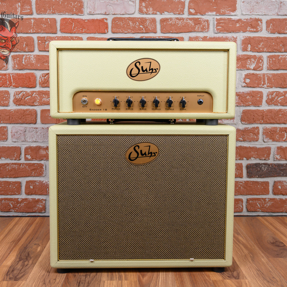 Suhr Badger 18-Watt Tube Head and 1x12" Cabinet Vintage Cream