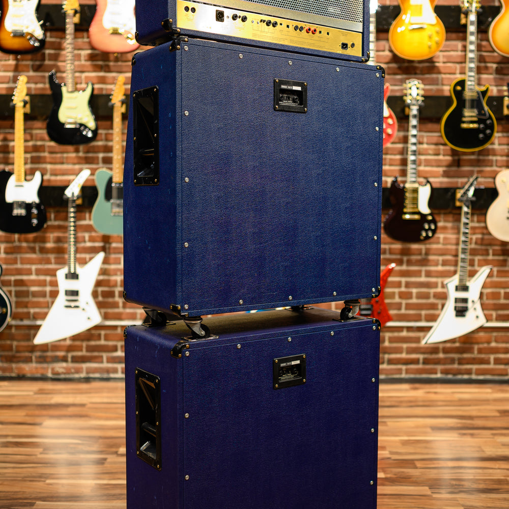 
                      
                        Marshall 6100 30th Anniversary Series 3-Channel 100-Watt Guitar Amp Head 1992 Blue w/ Matching 4x12 6960A & 6960B Cabs
                      
                    