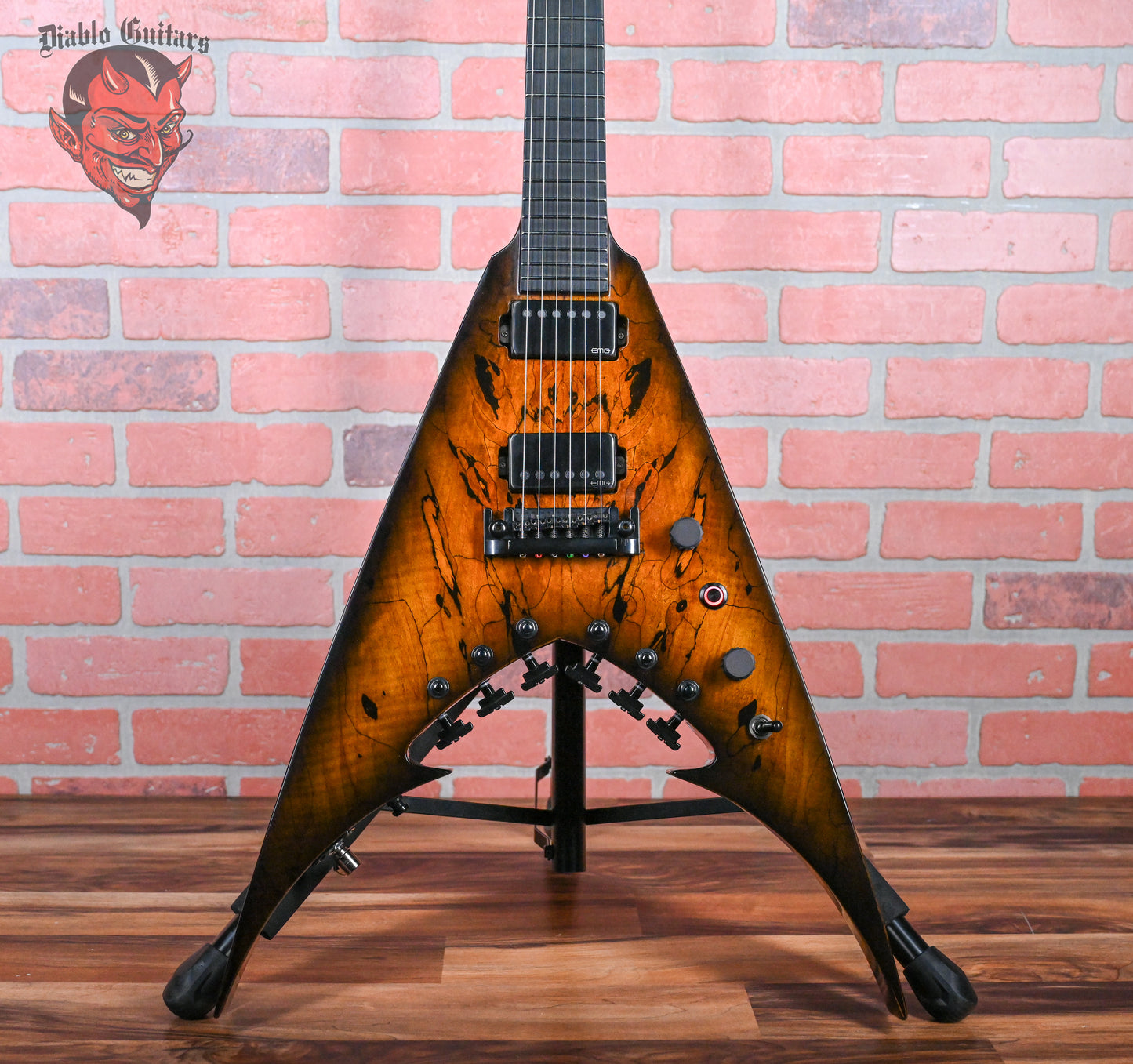 Bernie Rico Jr USA Custom Shop Vixen Spalted Maple Top Dark Burst Mid 2000s w/SKB TSA Hardshell Case