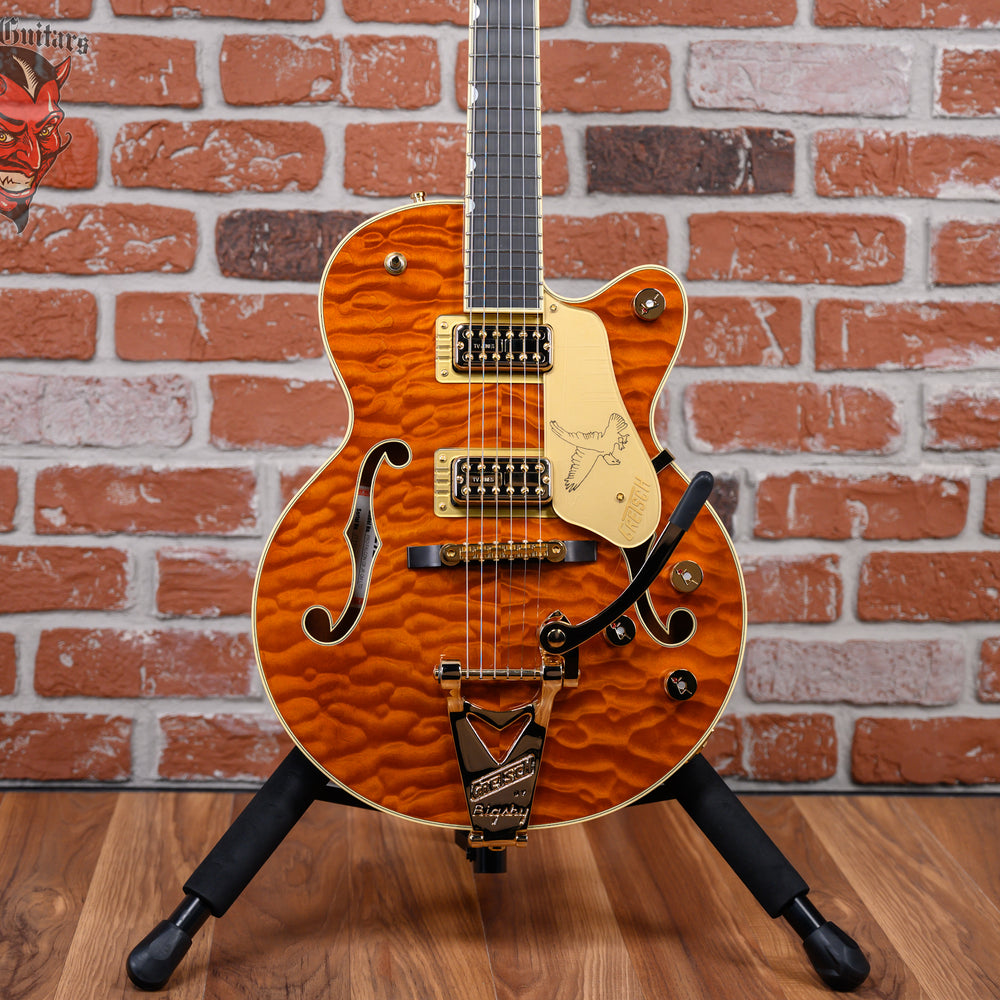 Gretsch Limited Edition Falcon Pro Center Block Jr. with Bigsby Quilted Maple Top in Roundup Orange 2025 w/OHSC
