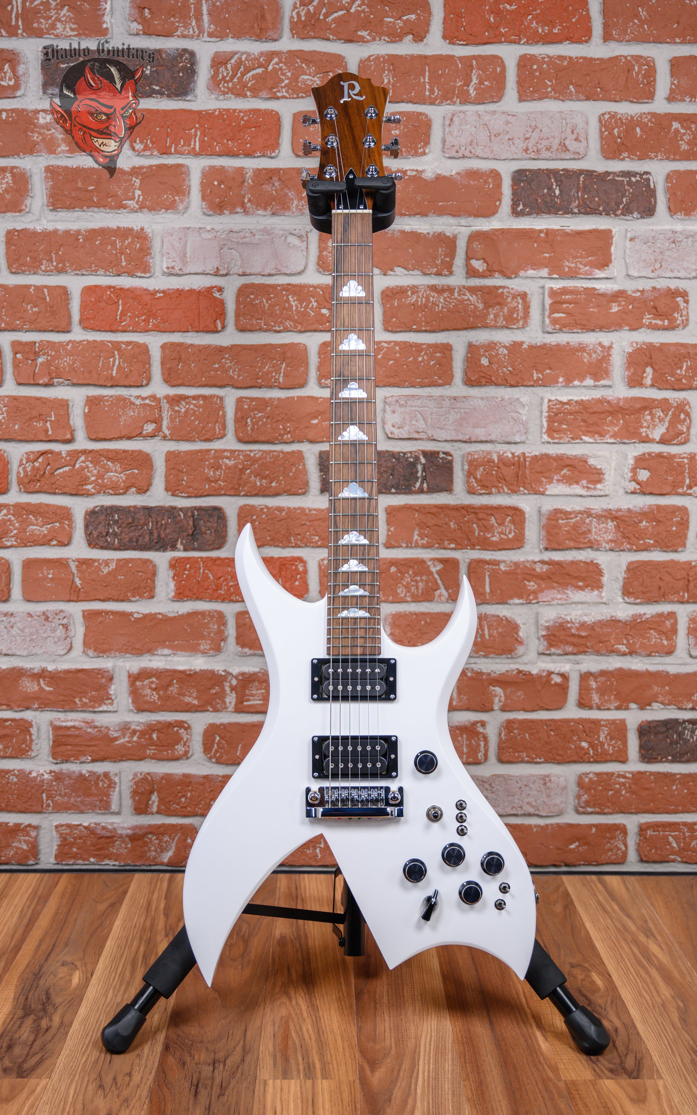 B.C. Rich USA Rich Bich Standard Glitter Rock White Built by Neal
