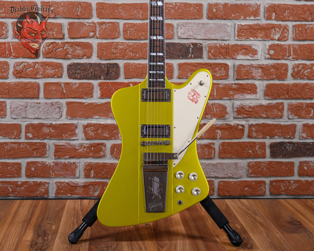 Gibson Custom Art & Historic Reverse Firebird HSF-5 Maestro Lime Green Metallic 2001 w/OHSC