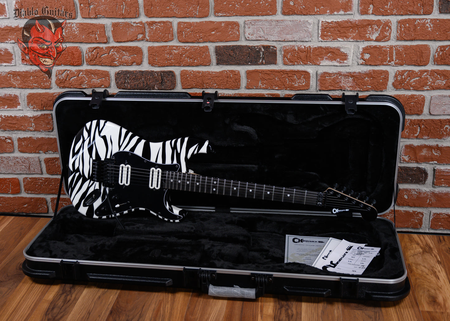 Charvel USA Custom Shop Special Edition SO Cal Hand Painted Zebra Graphic By Dan Lawrence 2025 w/OHSC