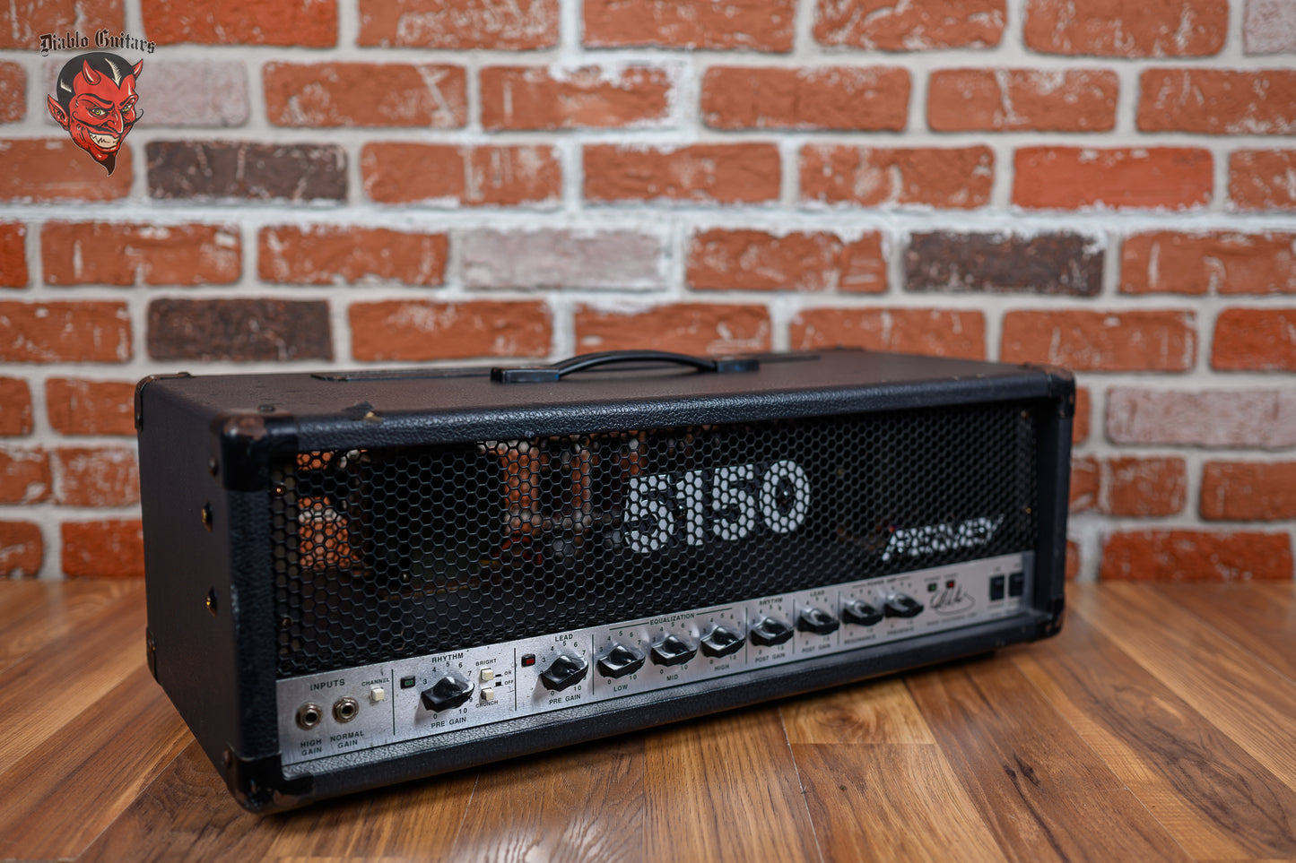 Peavey 5150 "Script" 2-Channel 120-Watt Guitar Amp Head 1993 Black