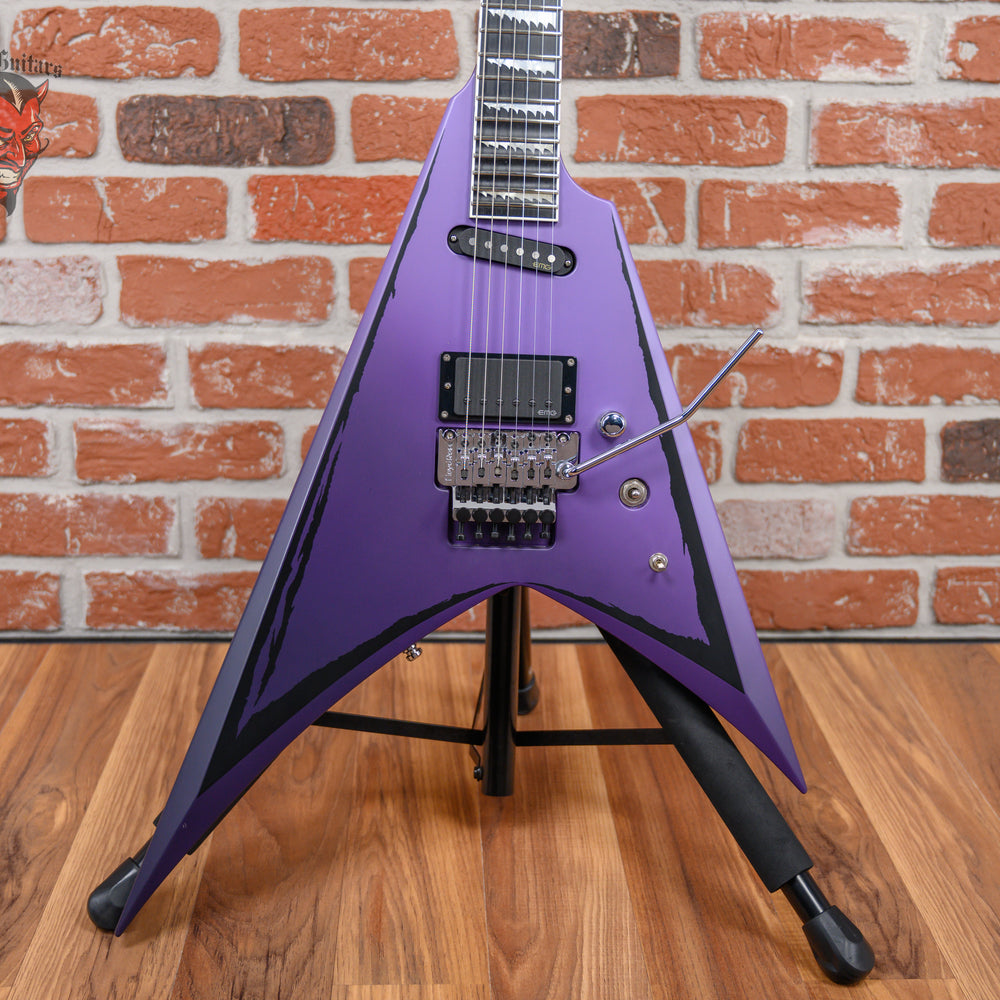 ESP Custom Shop Alexi Laiho Signature Purple Fade Satin w/ Ripped Pinstripes 2022 w/OHSC