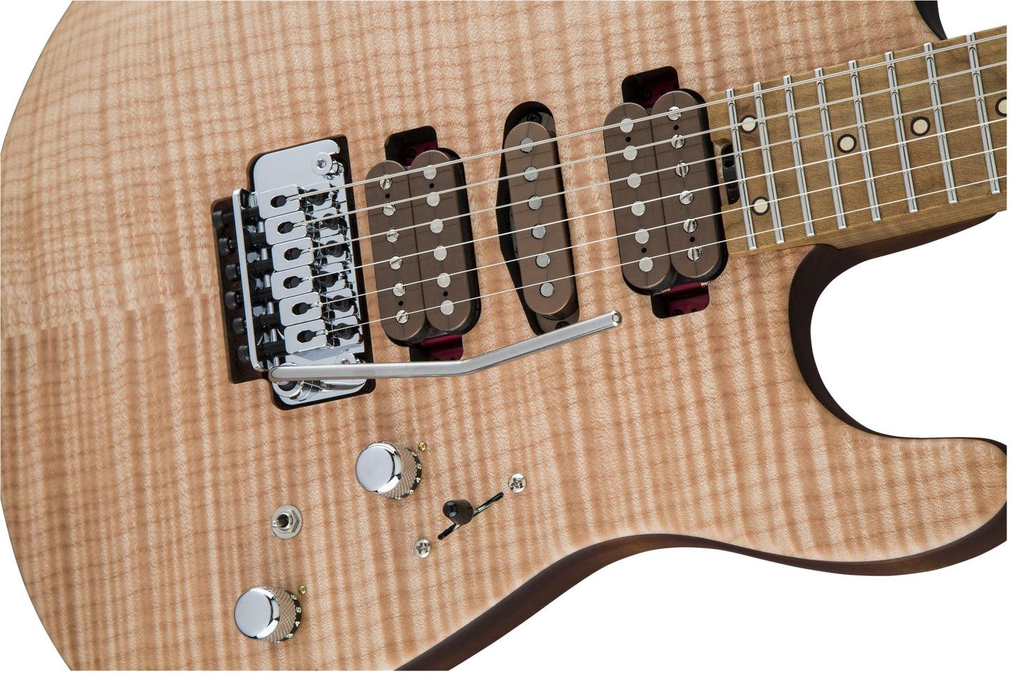 Charvel USA Custom Shop Guthrie Govan Signature HSH Natural Flame Maple Top caramelized Flame Maple Neck 2024 w/OHSC