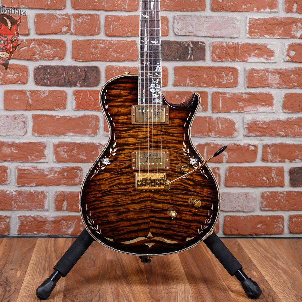 PRS Private Stock #1299 10th Anniversary Single Cut Trem Quilted Maple Top Tiger Eye Burst with Brazilian Rosewood 2007 w/OHSC