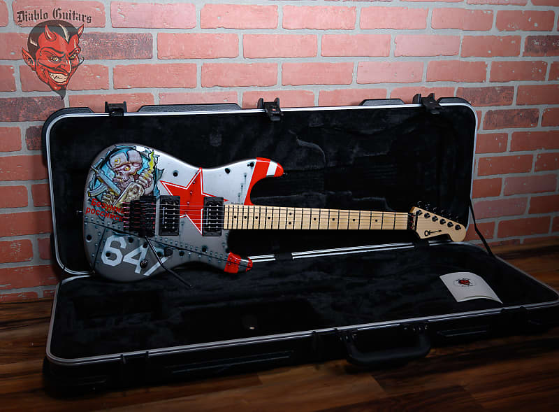 Charvel USA San Dimas Style 1 HH ”Crazy Russian” Graphic By Mike Learn 2009 w/OHSC