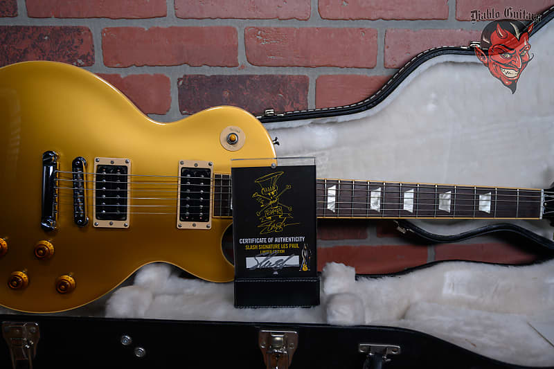 
                      
                        Gibson Slash Signature Les Paul Limited Edition Gold Top 1 of 1000 Made 2008 w/OHSC
                      
                    