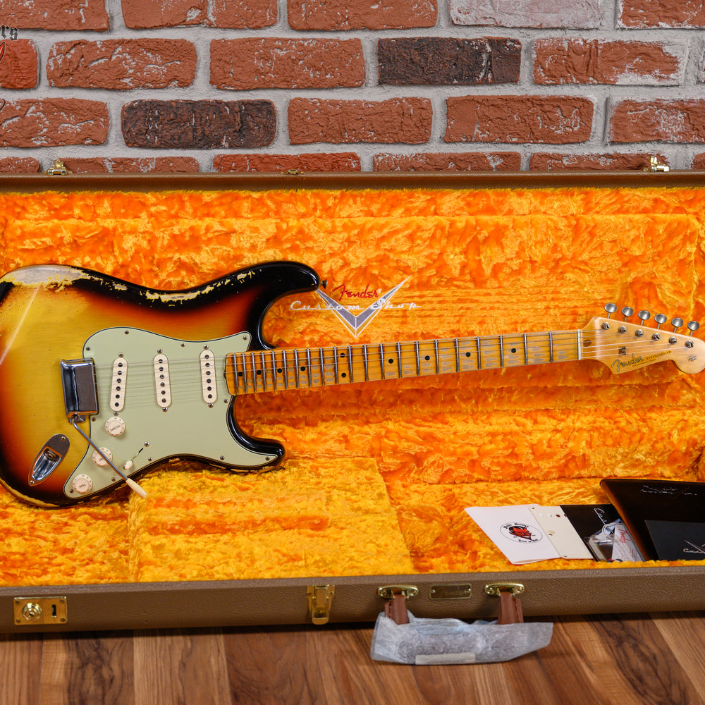 Fender Custom Shop 1960 Stratocaster Heavy Relic 3-Tone Sunburst 2022 w/OHSC