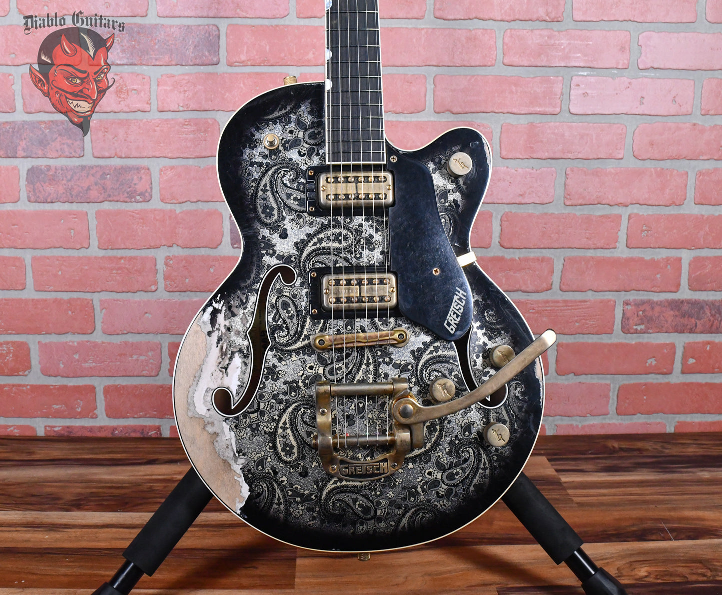 Gretsch USA Custom Shop G6659-CST Master Built By Gonzalo Madrigal Black Paisley Heavy Relic 2024 w/OHSC